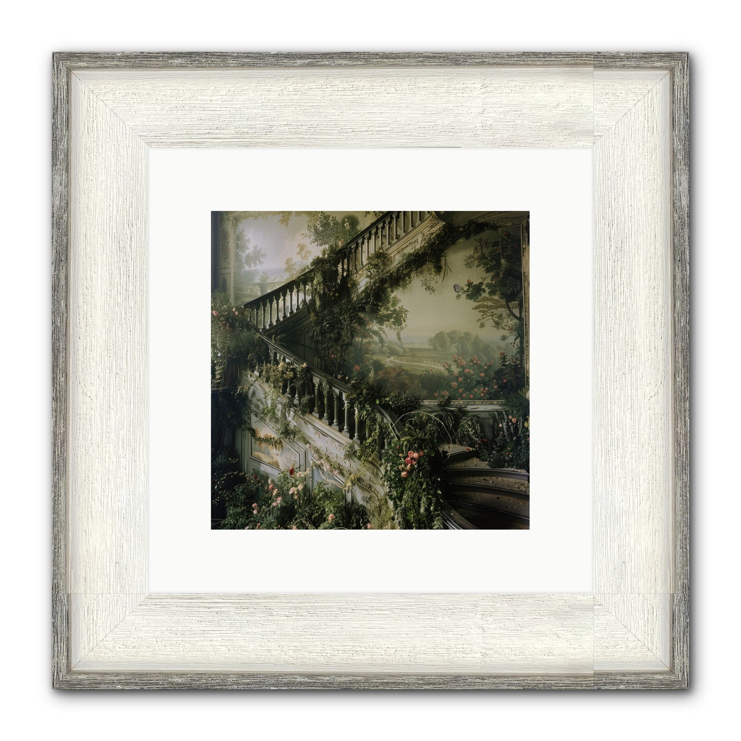 Forgotten Wonderland No. 1 Framed Print - Driftwood White 10x10