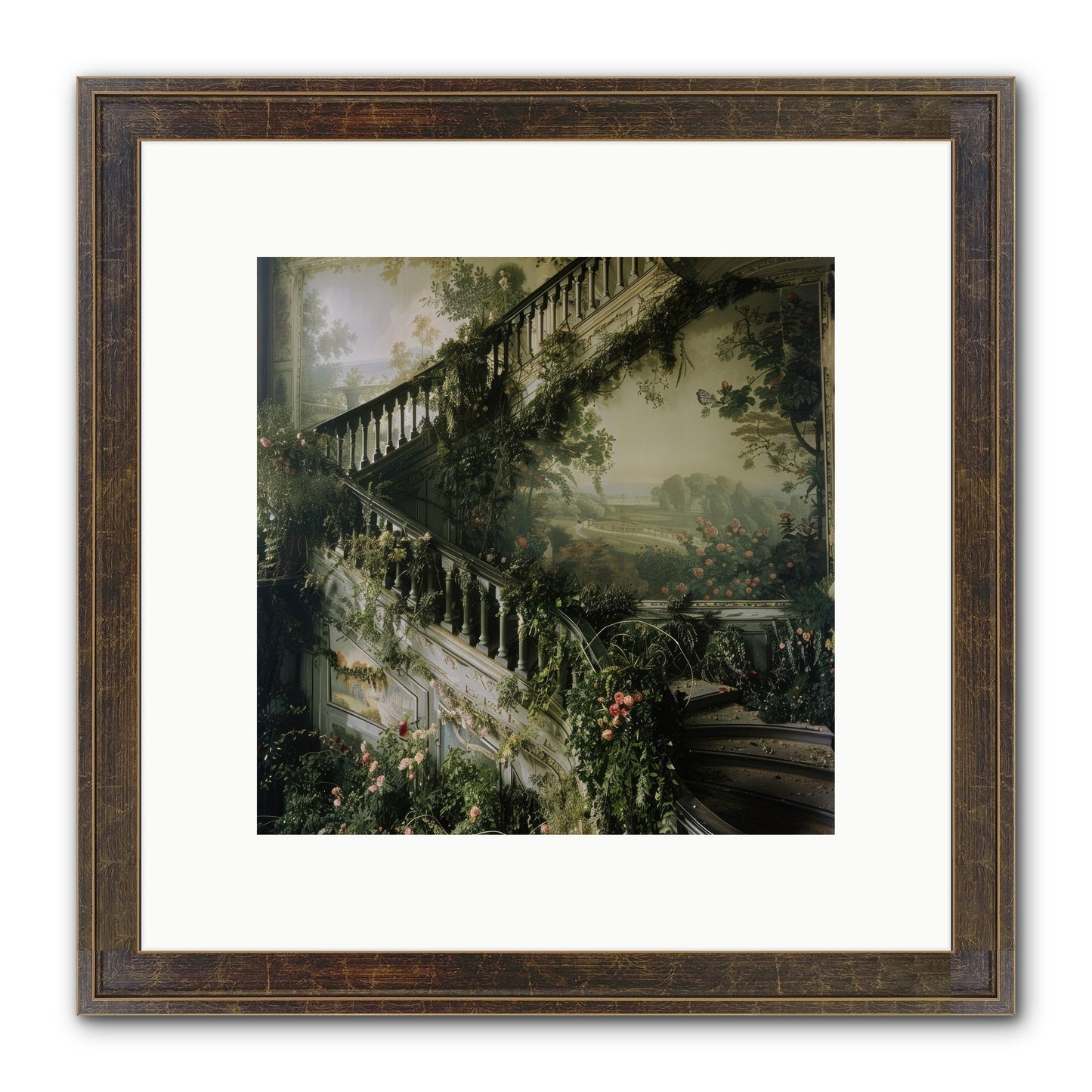 Forgotten Wonderland No. 1 Framed Print - Slimwoods Black/Gold 10x10