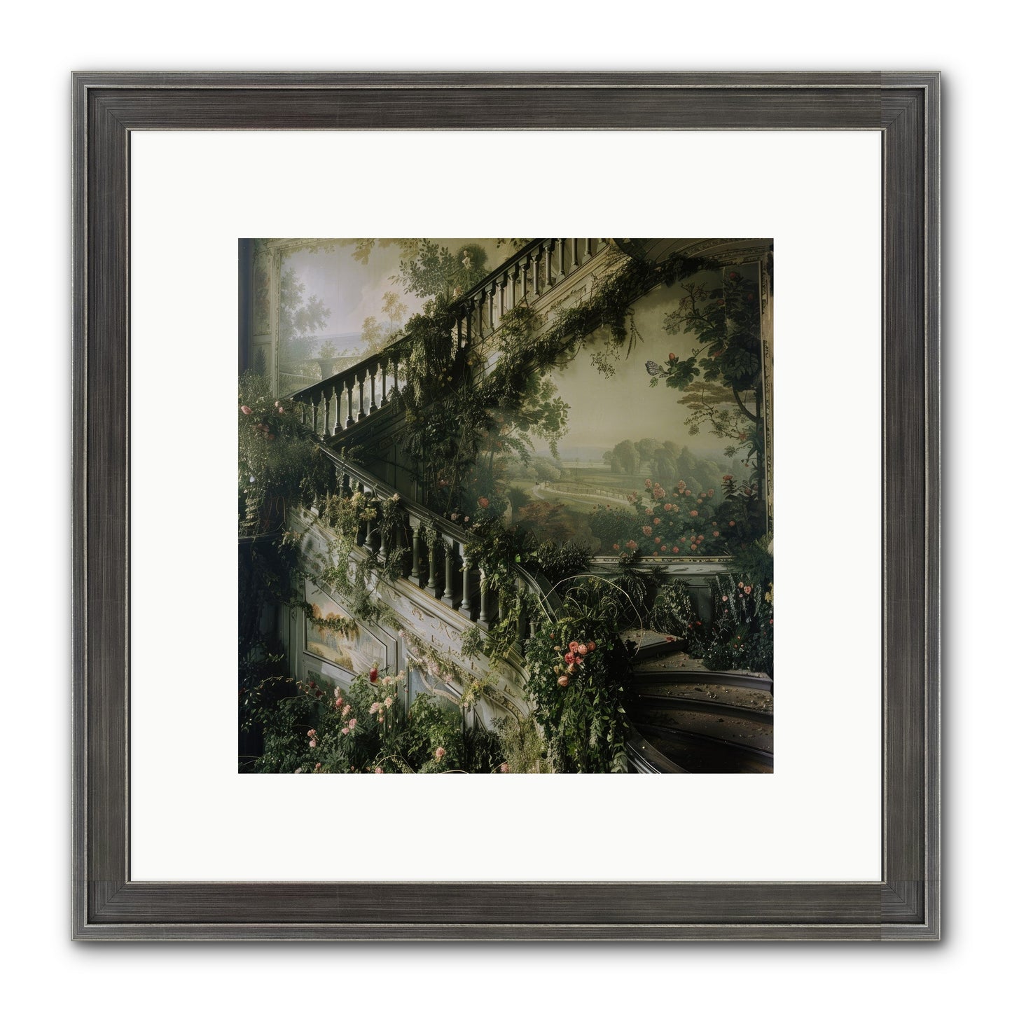 Forgotten Wonderland No. 1 Framed Print - Slimwoods Black/Silver 10x10