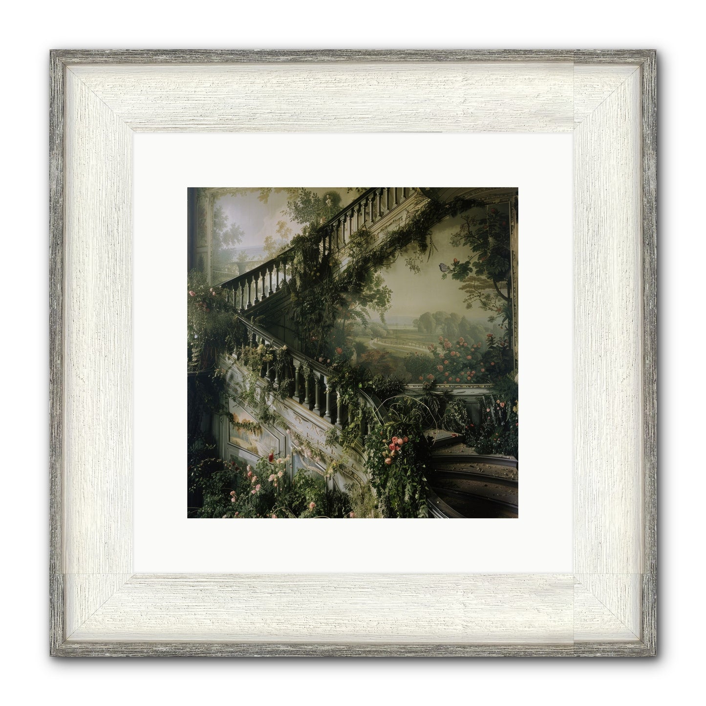 Forgotten Wonderland No. 1 Framed Print - Driftwood White 12x12