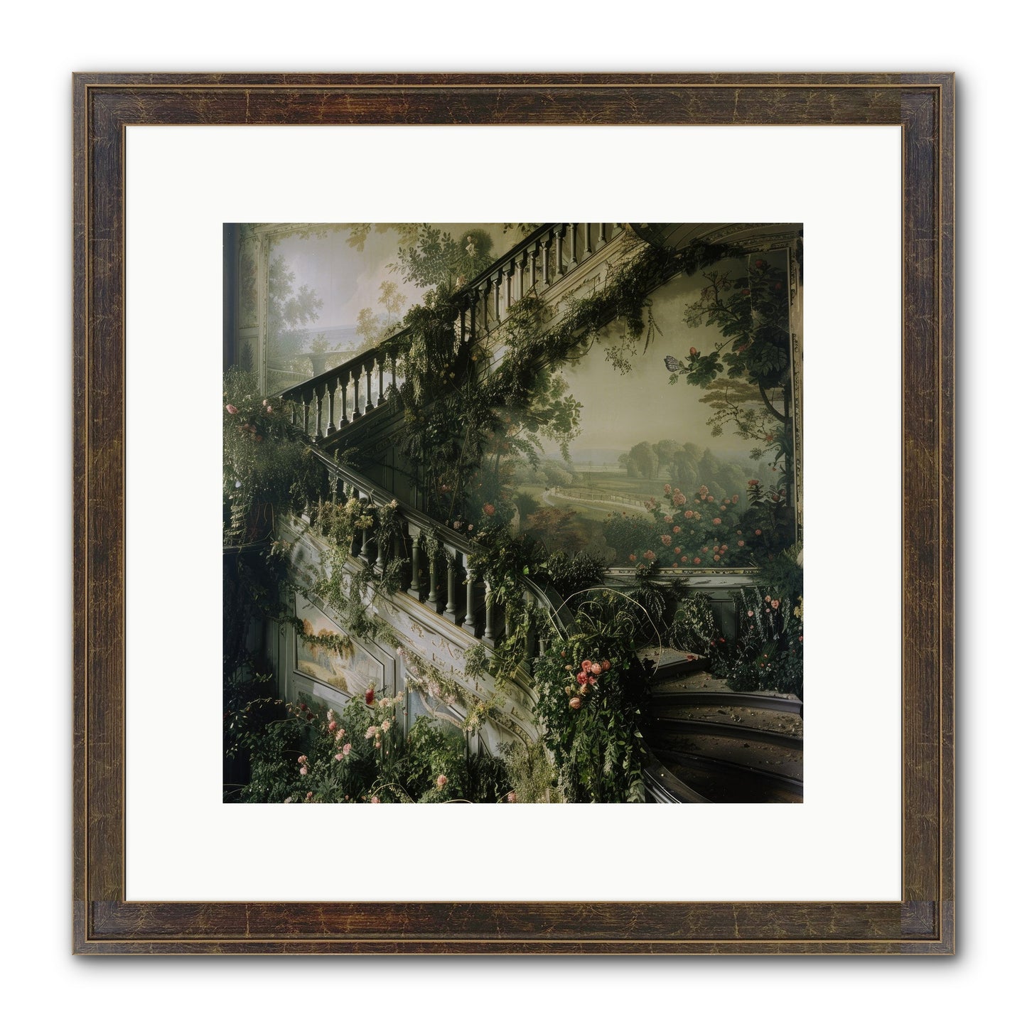 Forgotten Wonderland No. 1 Framed Print - Slimwoods Black/Gold 12x12