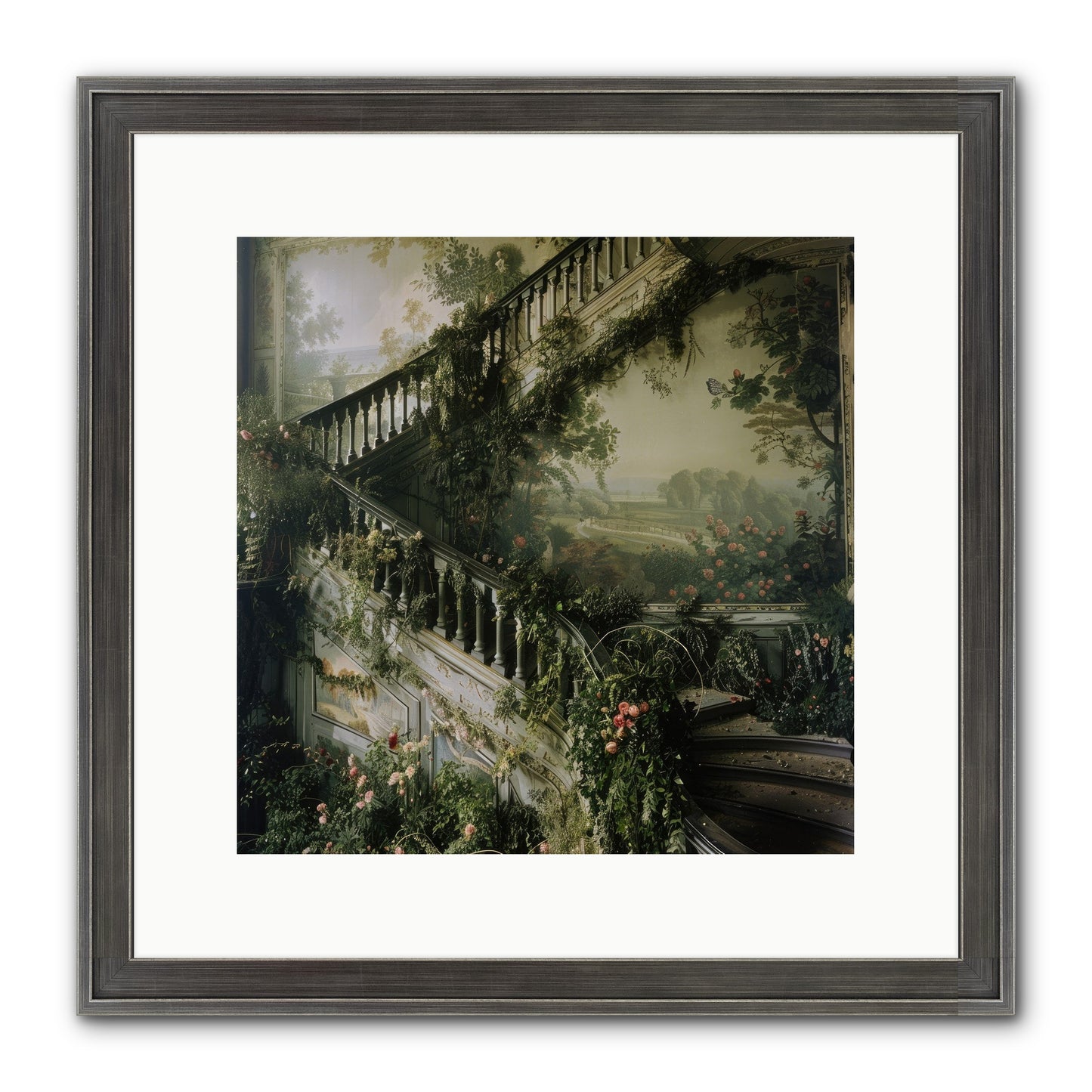 Forgotten Wonderland No. 1 Framed Print - Slimwoods Black/Silver 12x12