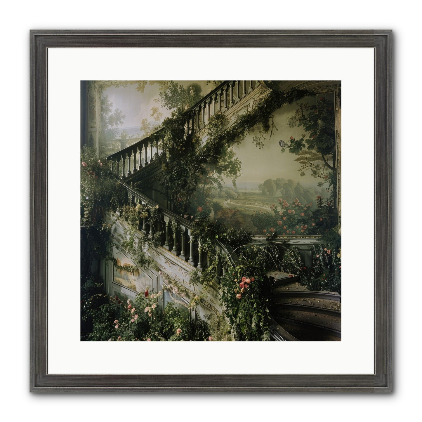 Forgotten Wonderland No. 1 Framed Print - Slimwoods Black/Silver 16x16