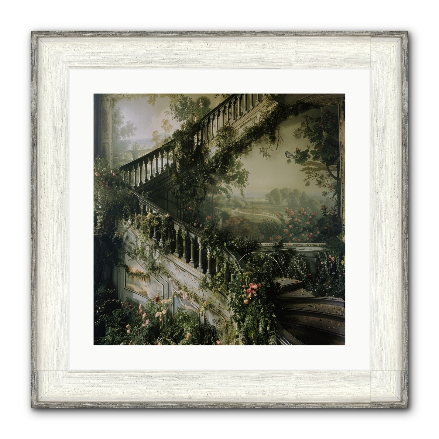Forgotten Wonderland No. 1 Framed Print - Driftwood White 20x20