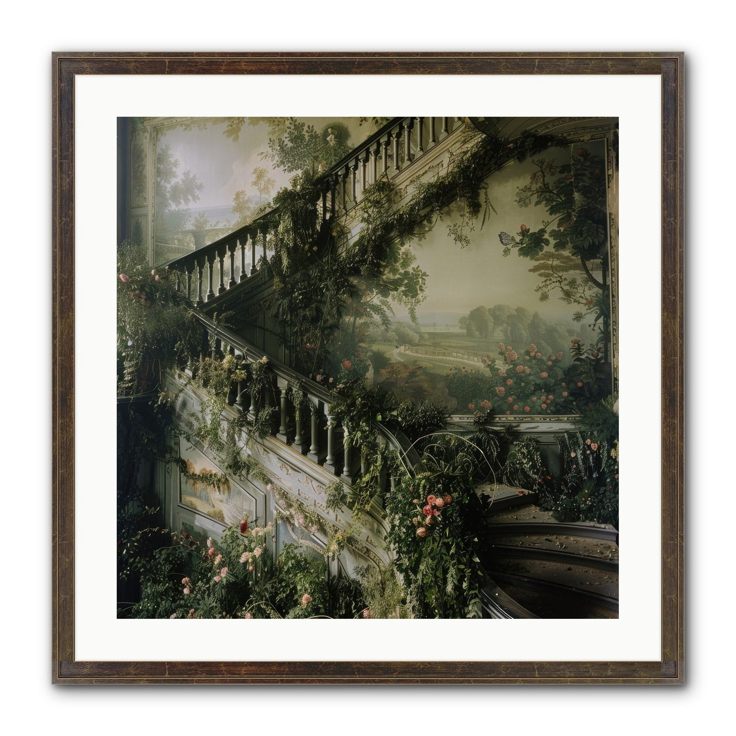 Forgotten Wonderland No. 1 Framed Print - Slimwoods Black/Gold 24x24