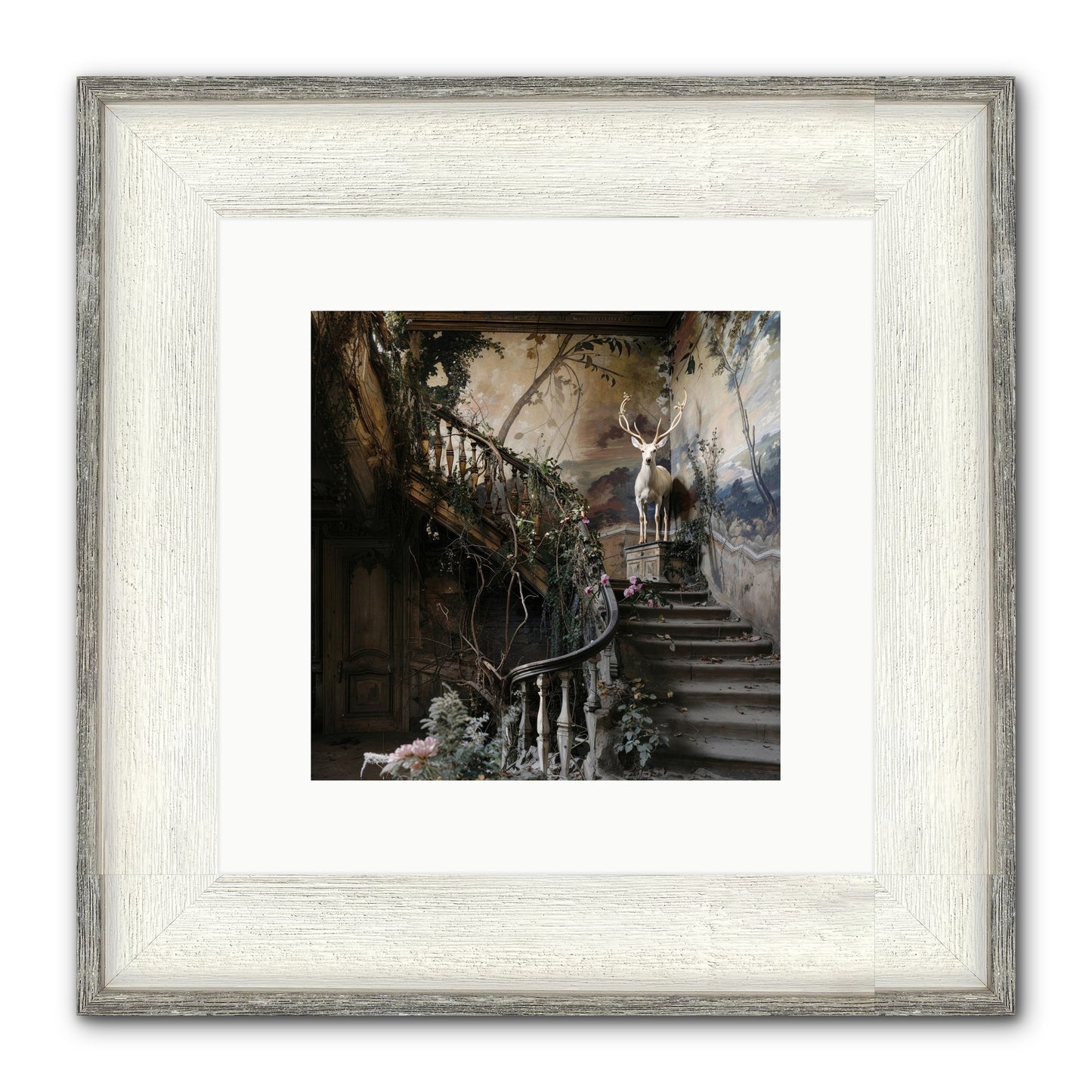 Forgotten Wonderland No. 5 Framed Print - Driftwood White 10x10