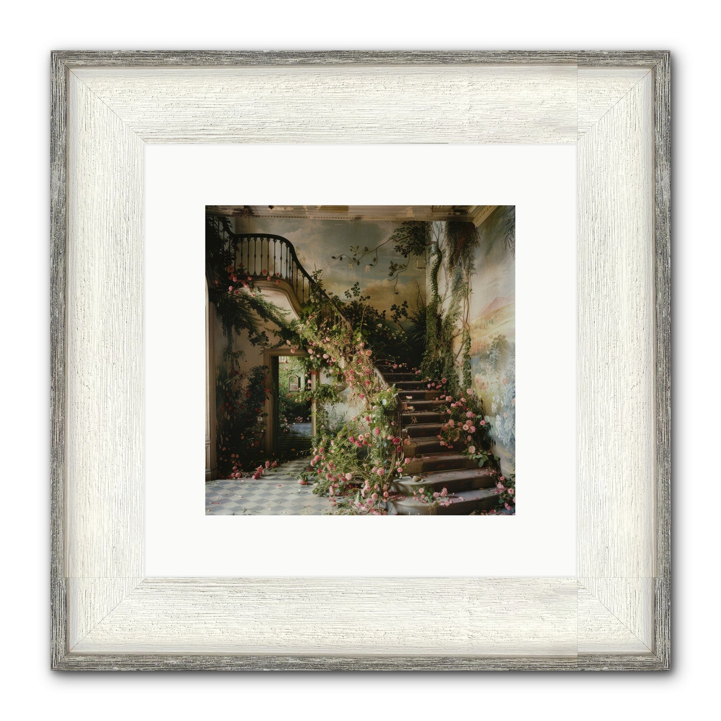 Forgotten Wonderland No. 6 Framed Print - Driftwood White 10x10