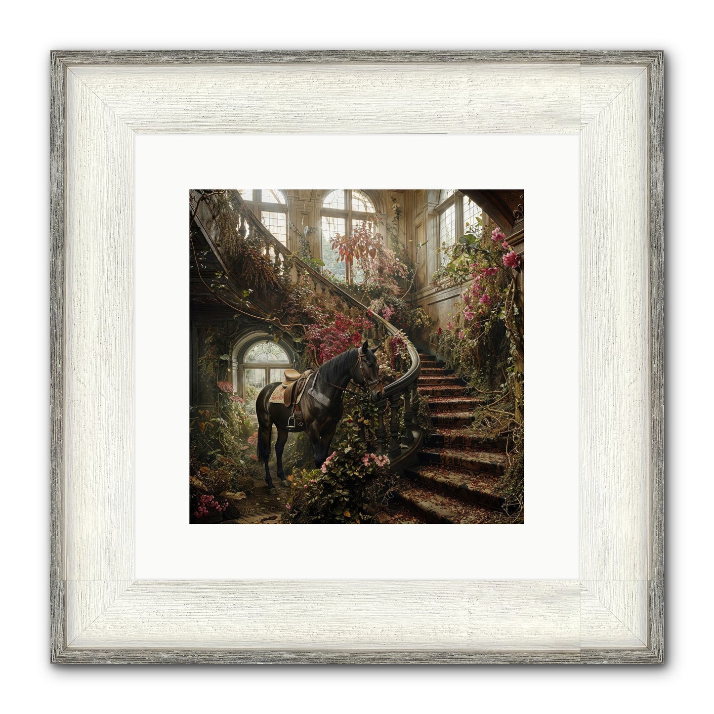 FORGOTTEN WONDERLAND NO.7 Framed Print - Driftwood White 12x12