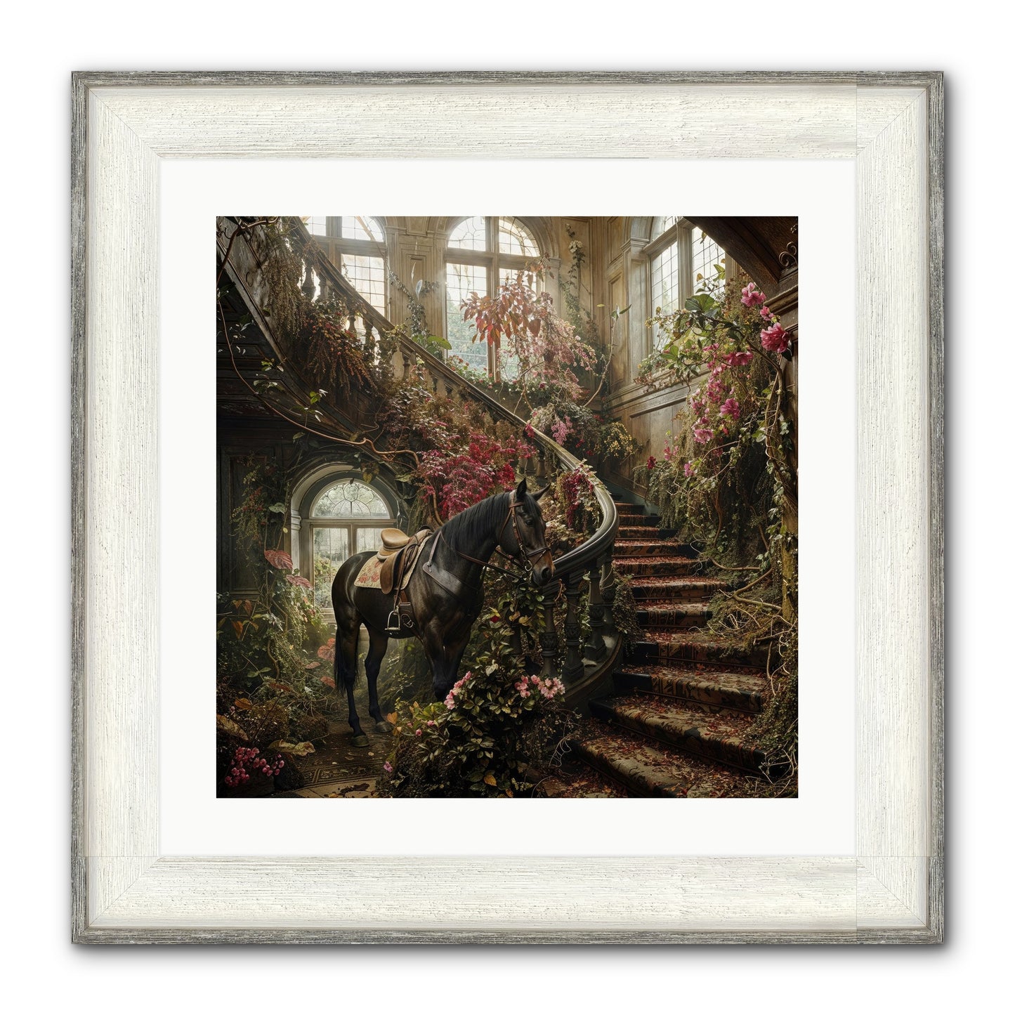 FORGOTTEN WONDERLAND NO.7 Framed Print - Driftwood White 20x20