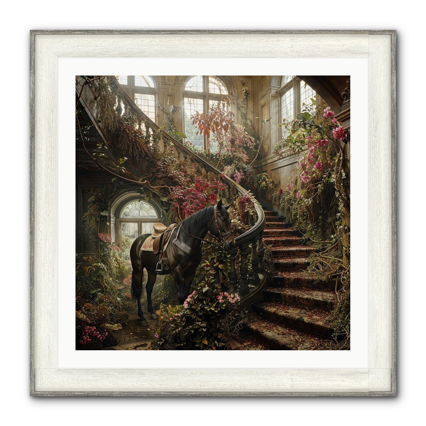 FORGOTTEN WONDERLAND NO.7 Framed Print - Driftwood White 30x30
