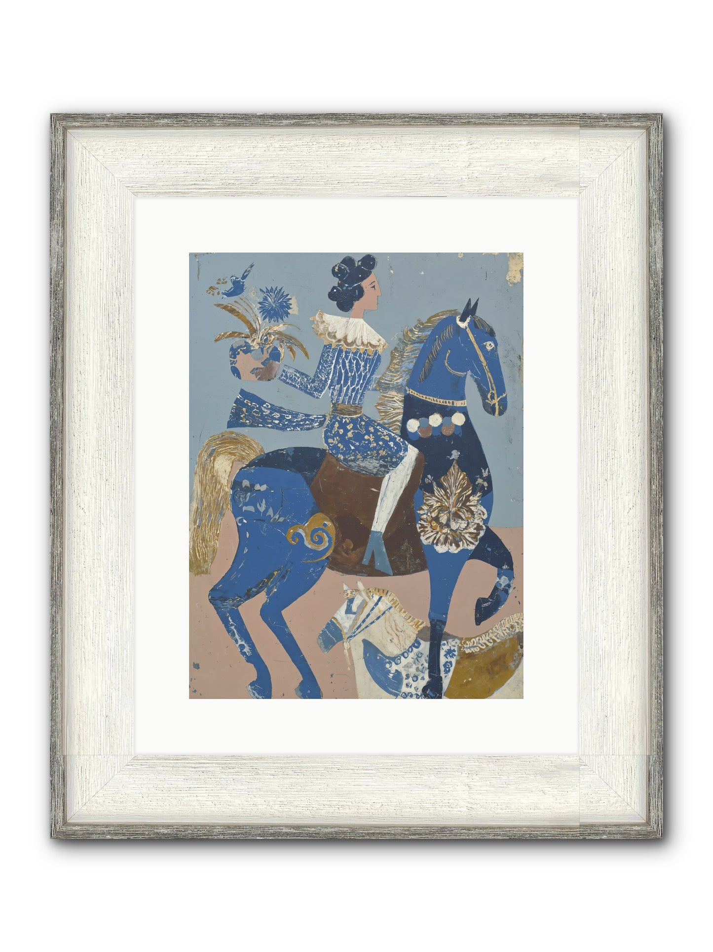 Foundational Work Framed Print - Driftwood White 12x16