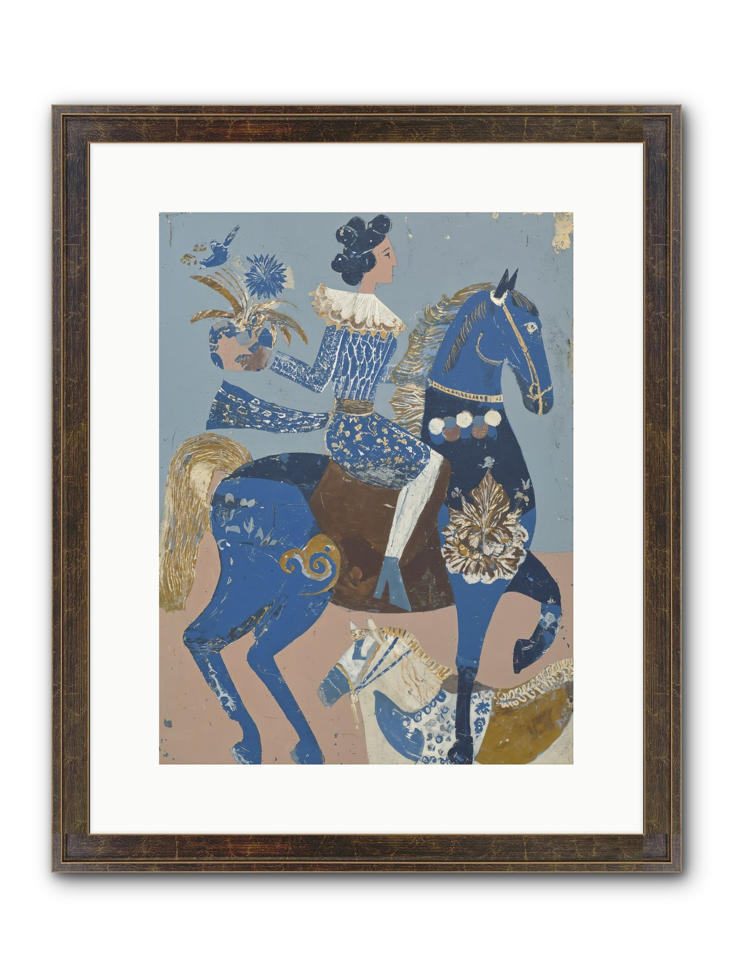 Foundational Work Framed Print - Slimwoods Black/Gold 12x16
