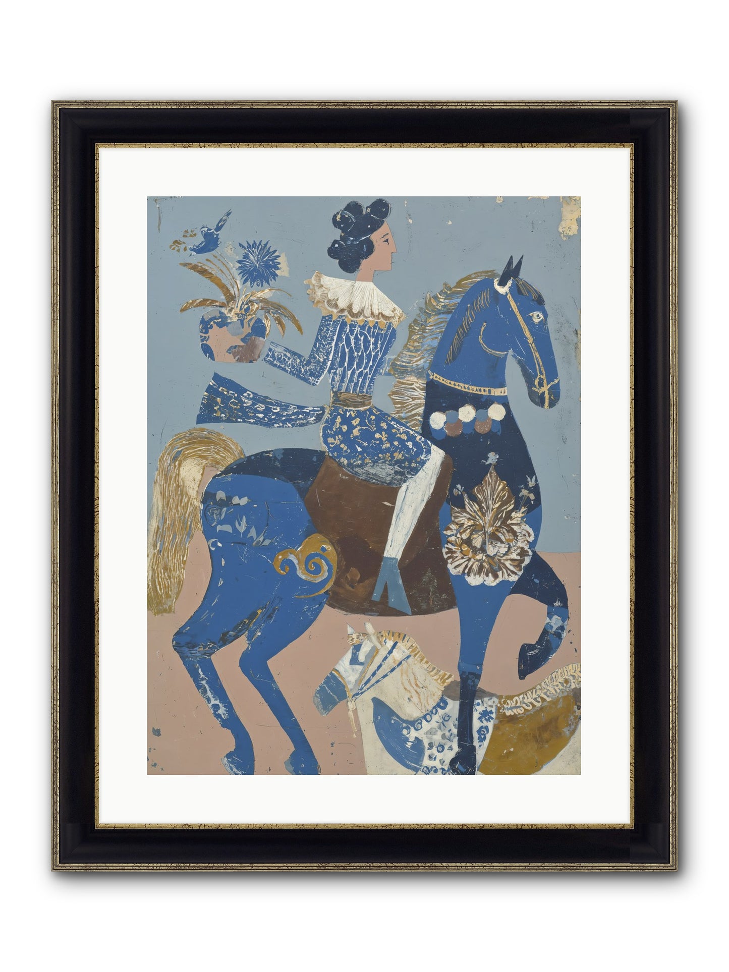 Foundational Work Framed Print - Black & Gold 18x24