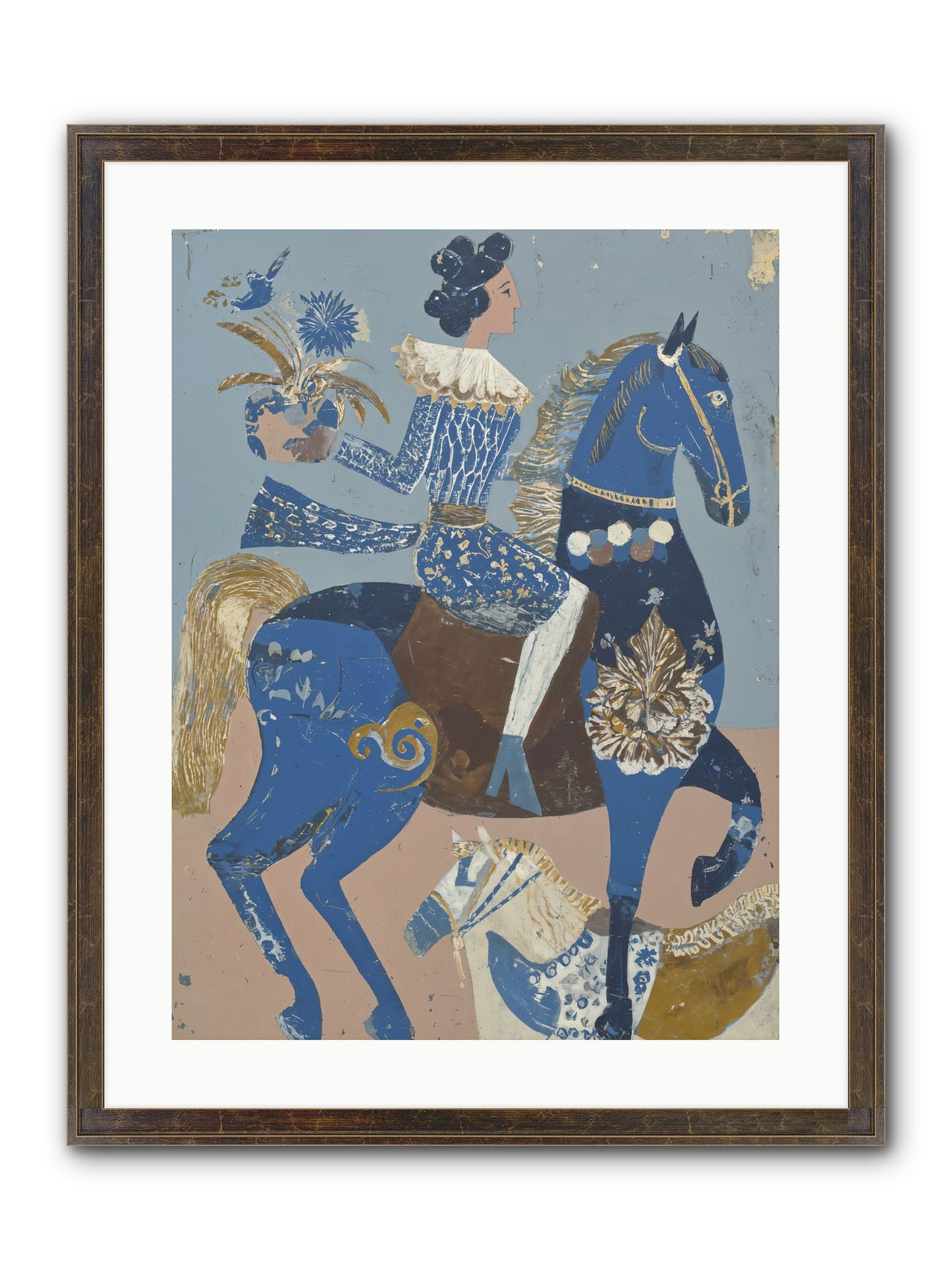 Foundational Work Framed Print - Slimwoods Black/Gold 18x24