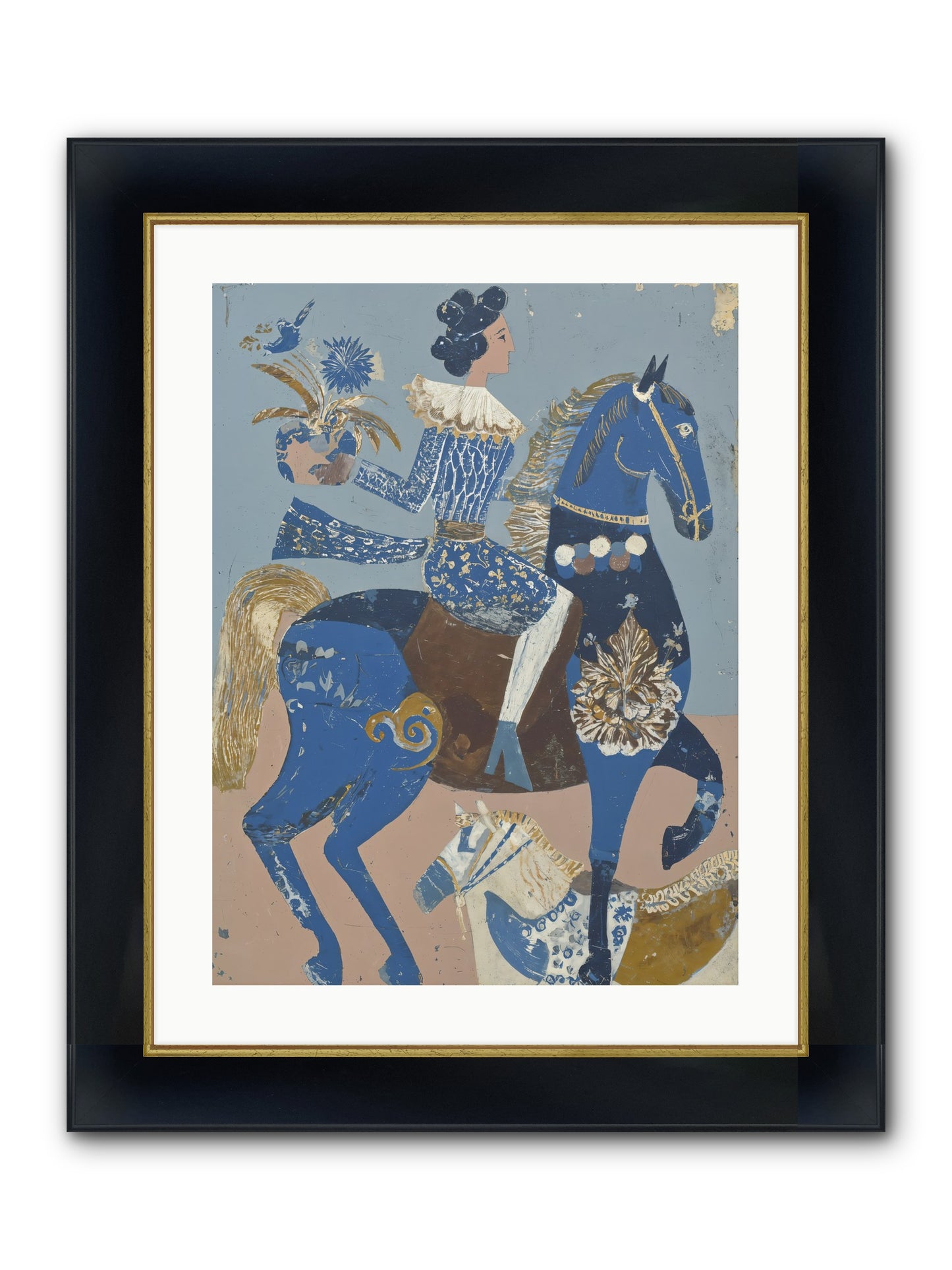 Foundational Work Framed Print - Wide Black w/Gold 18x24