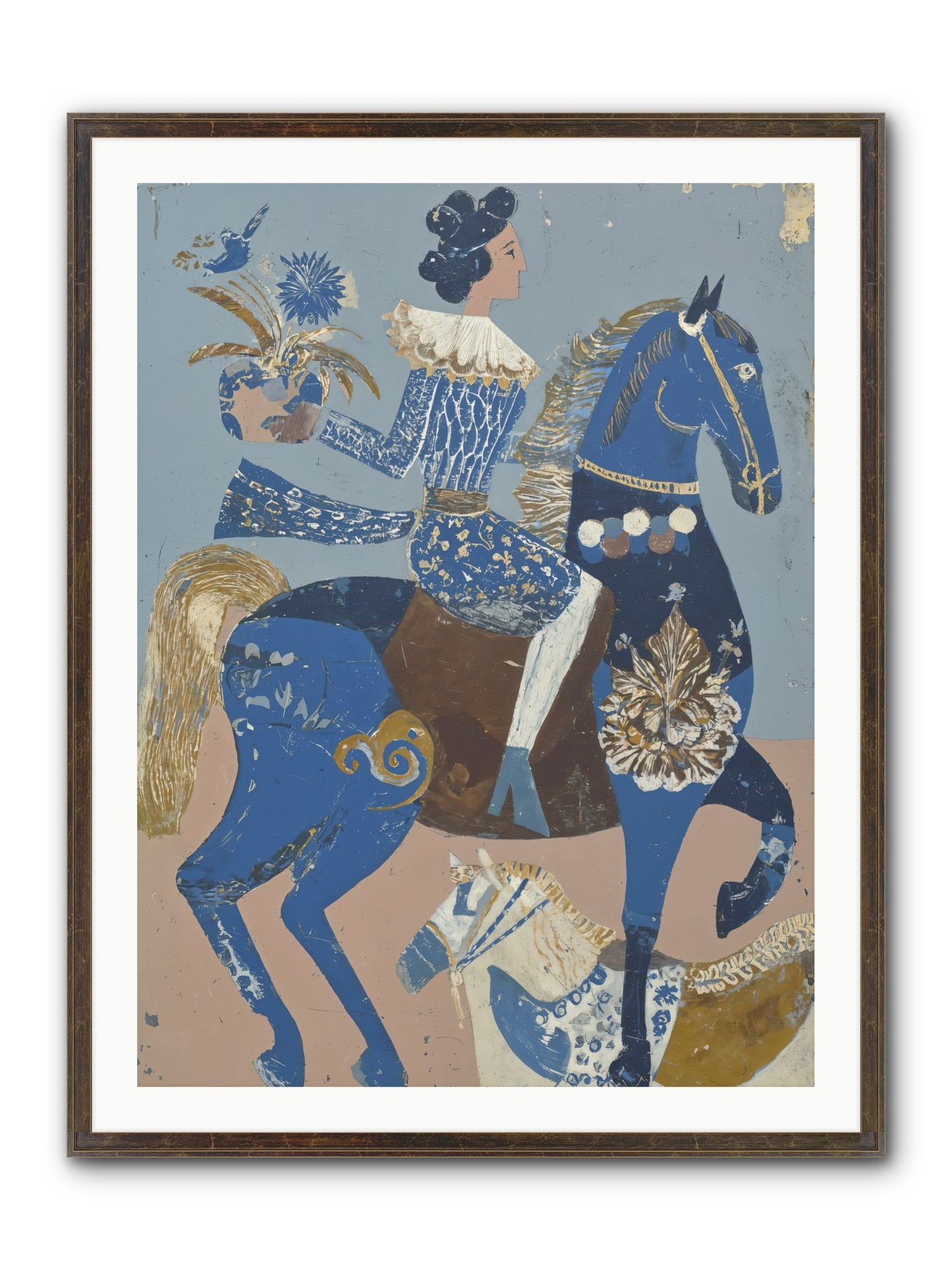 Foundational Work Framed Print - Slimwoods Black/Gold 30x40