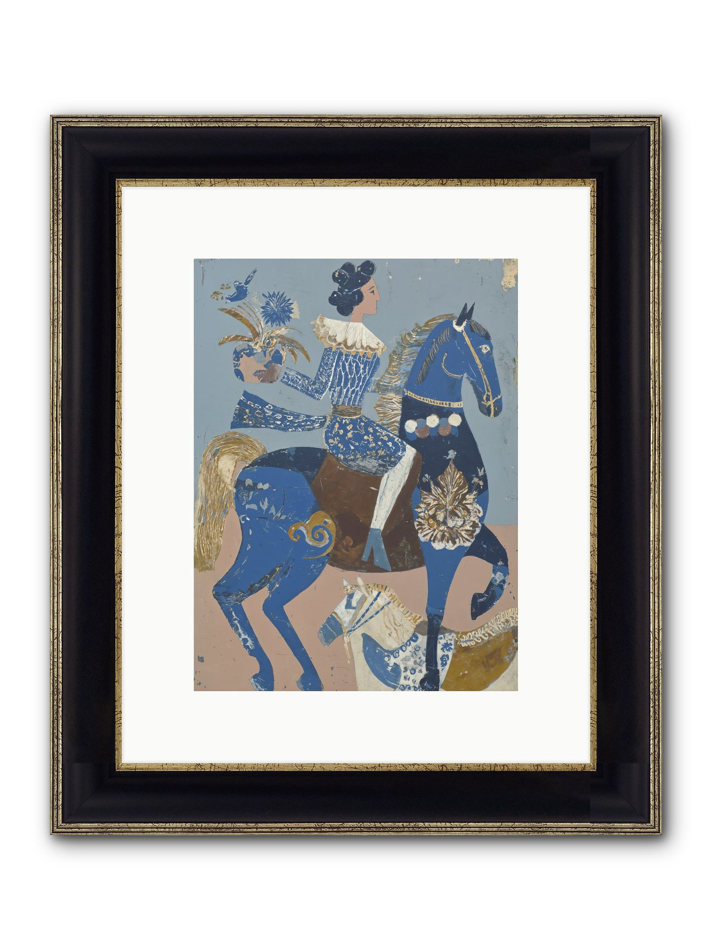 Foundational Work Framed Print - Black & Gold 9x12