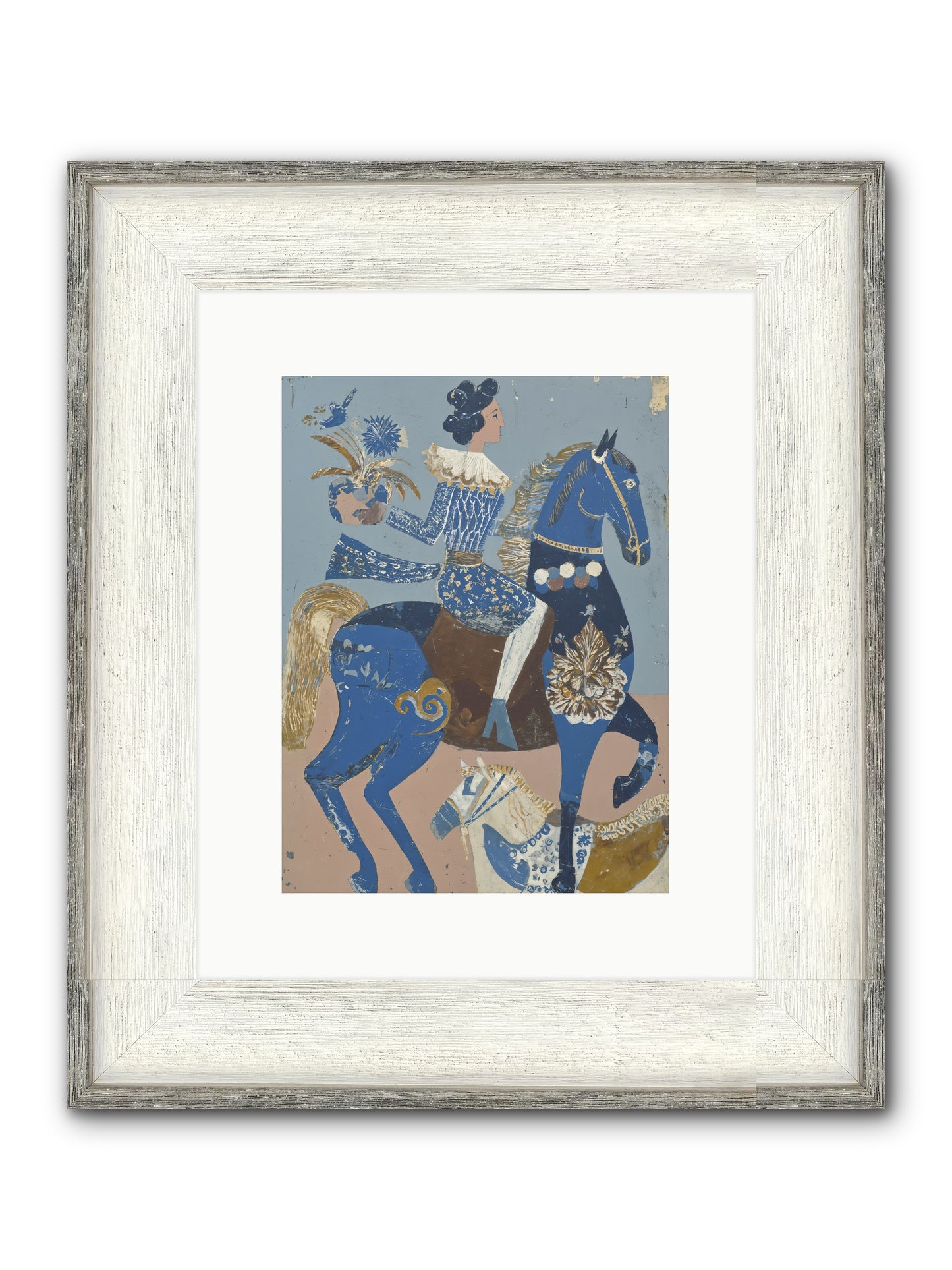 Foundational Work Framed Print - Driftwood White 9x12