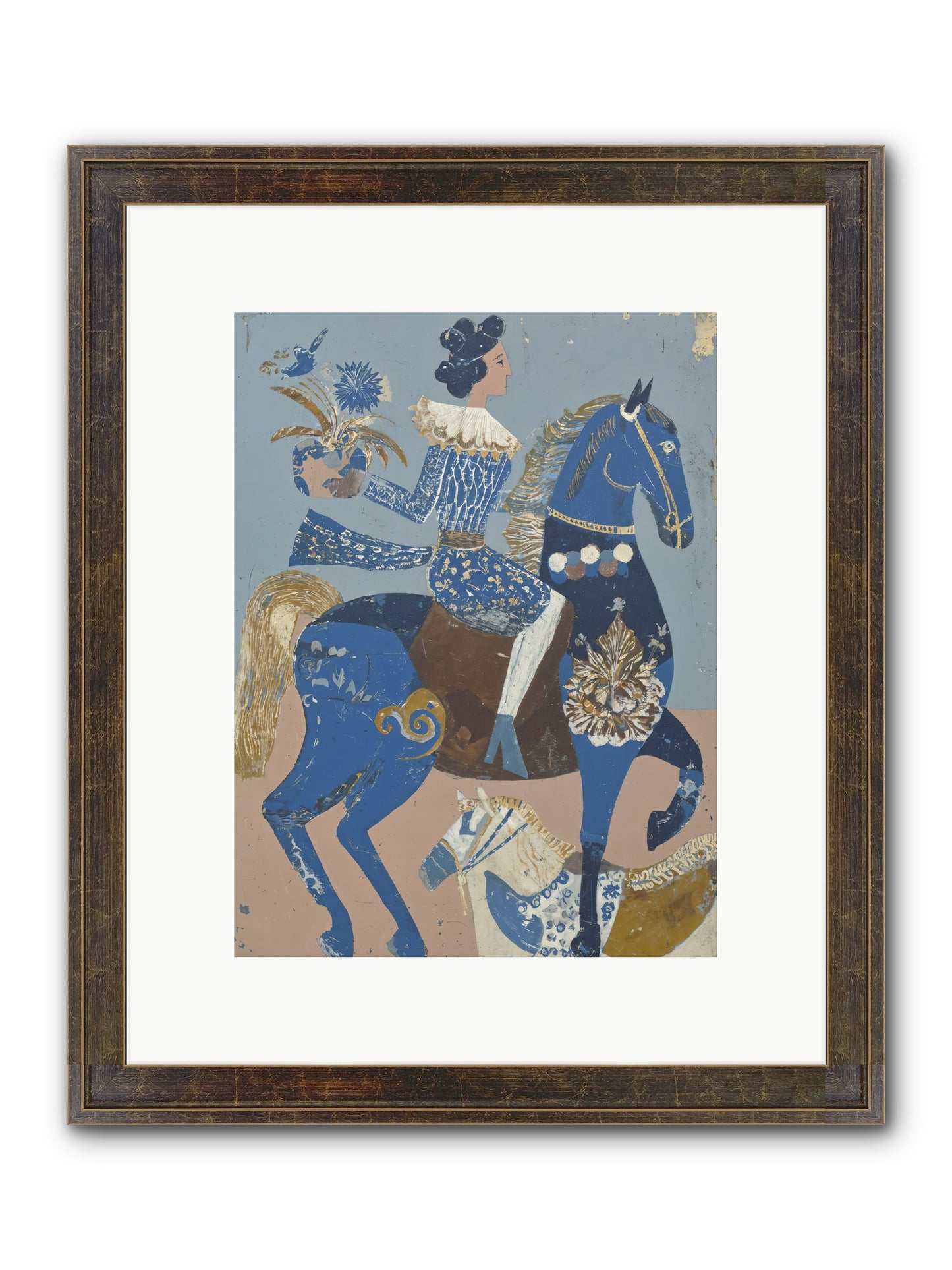Foundational Work Framed Print - Slimwoods Black/Gold 9x12