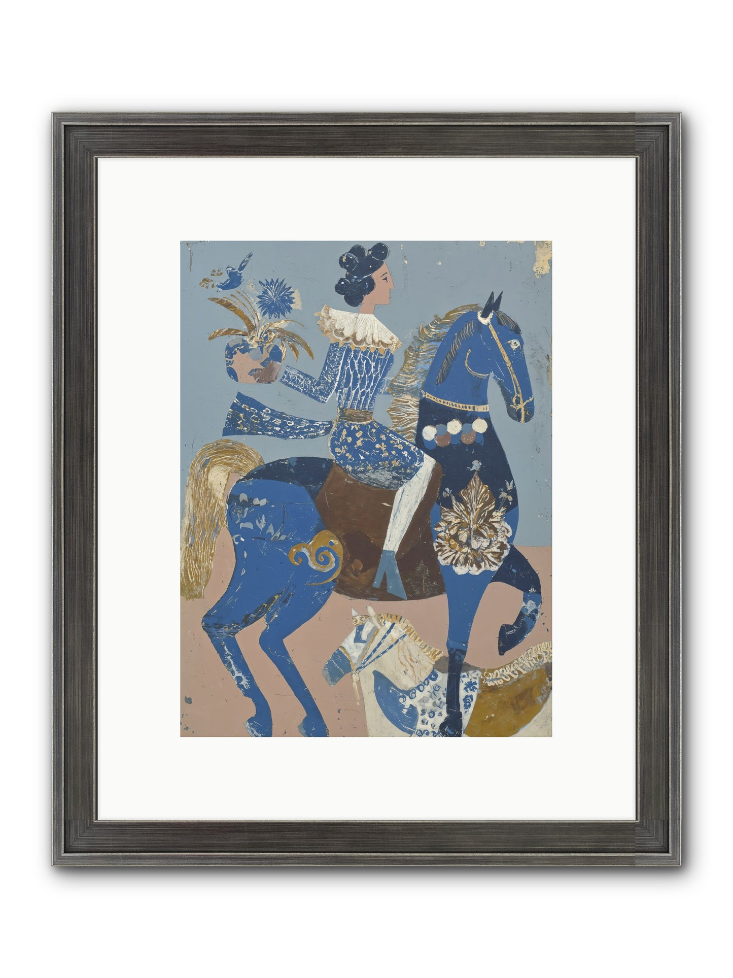 Foundational Work Framed Print - Slimwoods Black/Silver 9x12