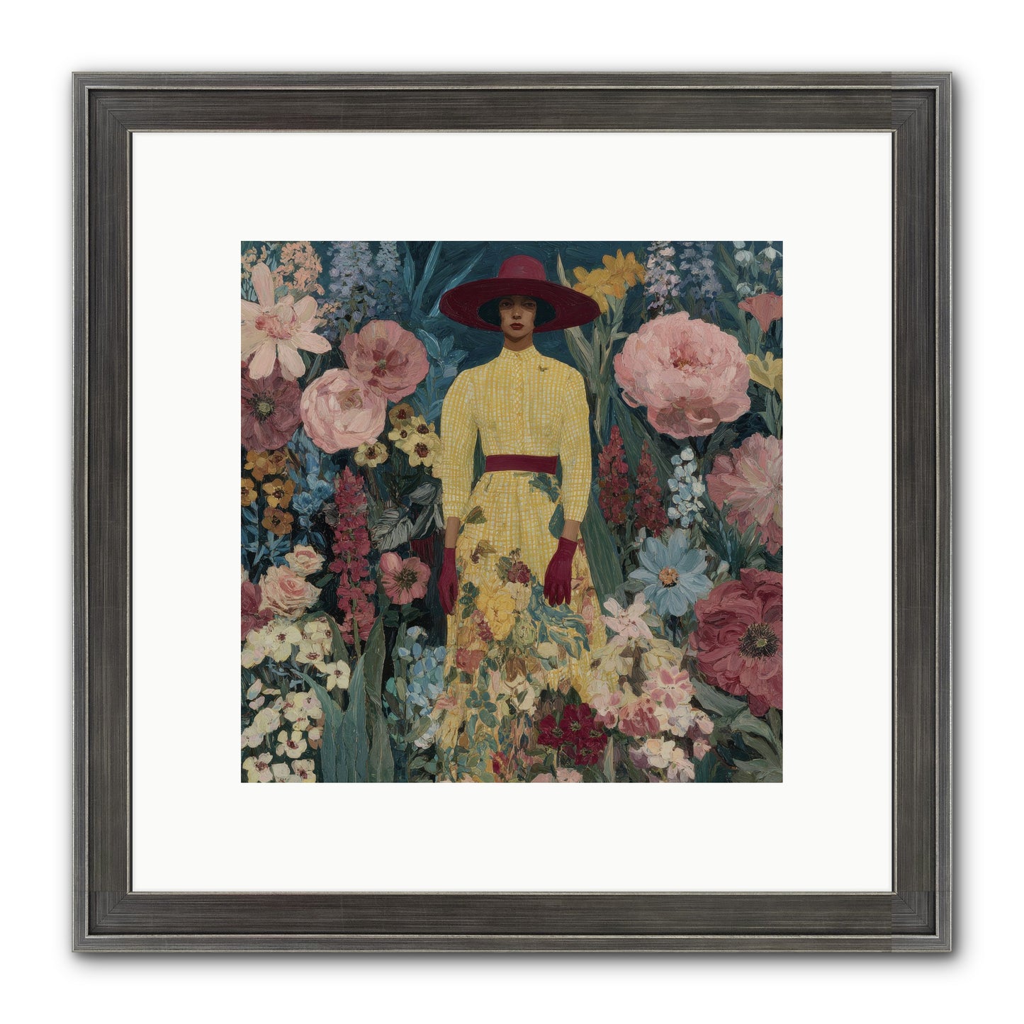 Foxglove Boulevard Framed Print - Slimwoods Black/Silver 10x10