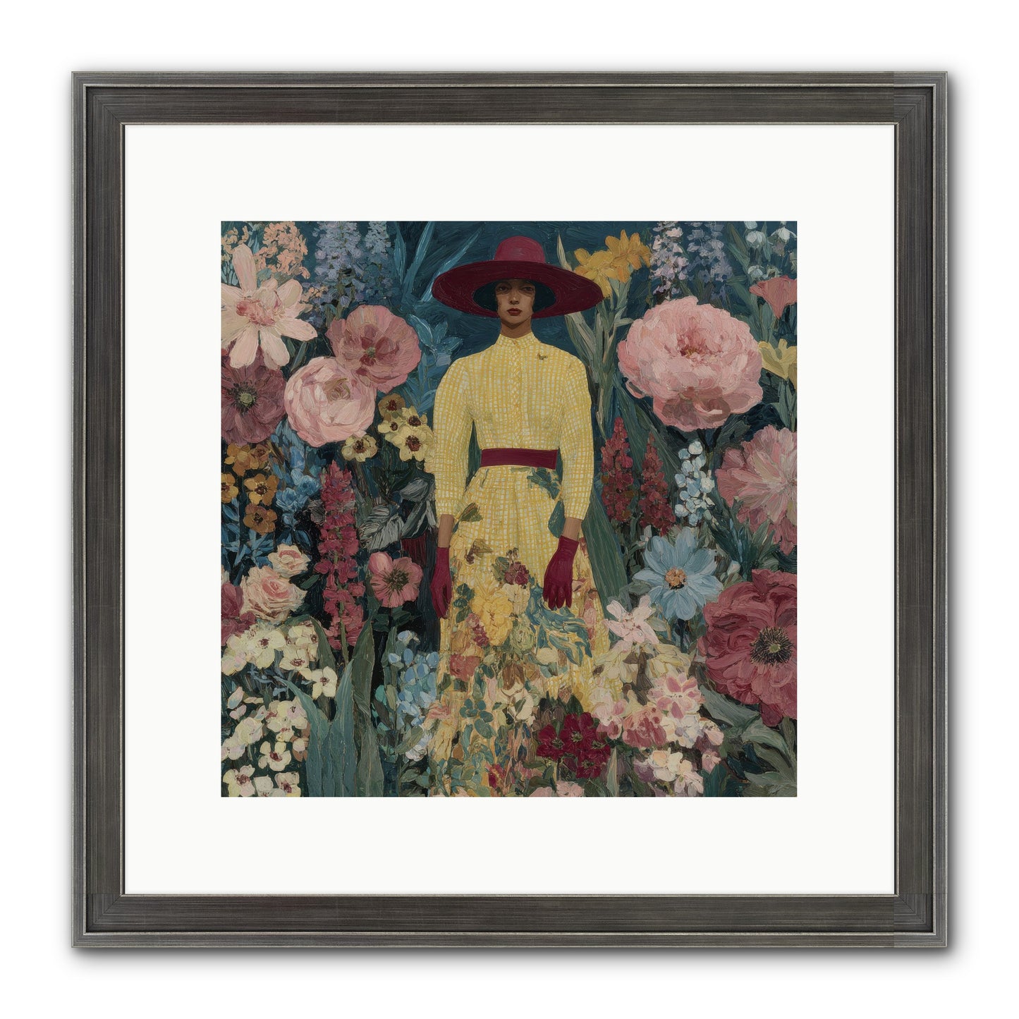 Foxglove Boulevard Framed Print - Slimwoods Black/Silver 12x12