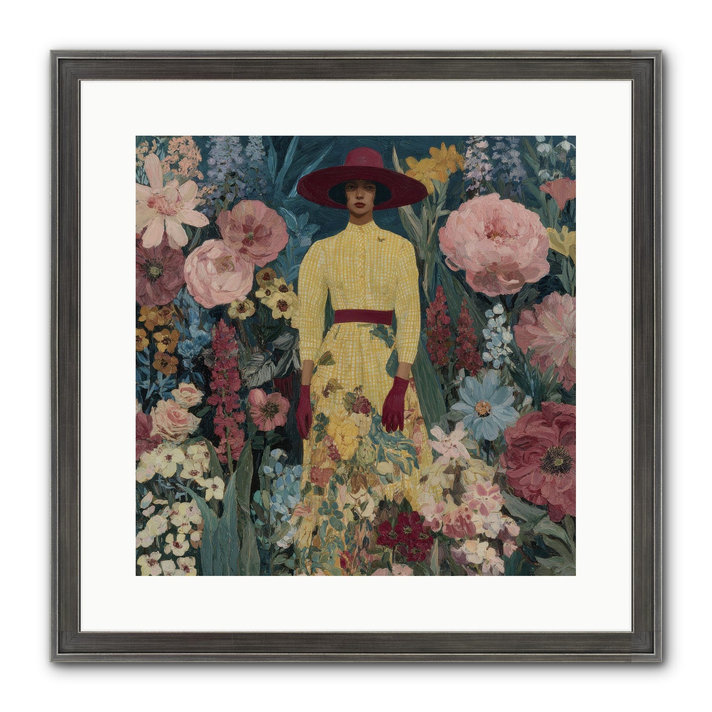 Foxglove Boulevard Framed Print - Slimwoods Black/Silver 16x16