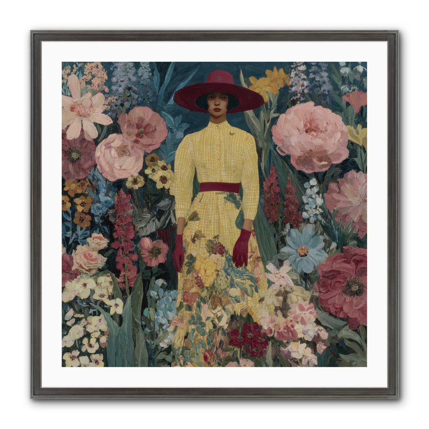 Foxglove Boulevard Framed Print - Slimwoods Black/Silver 30x30