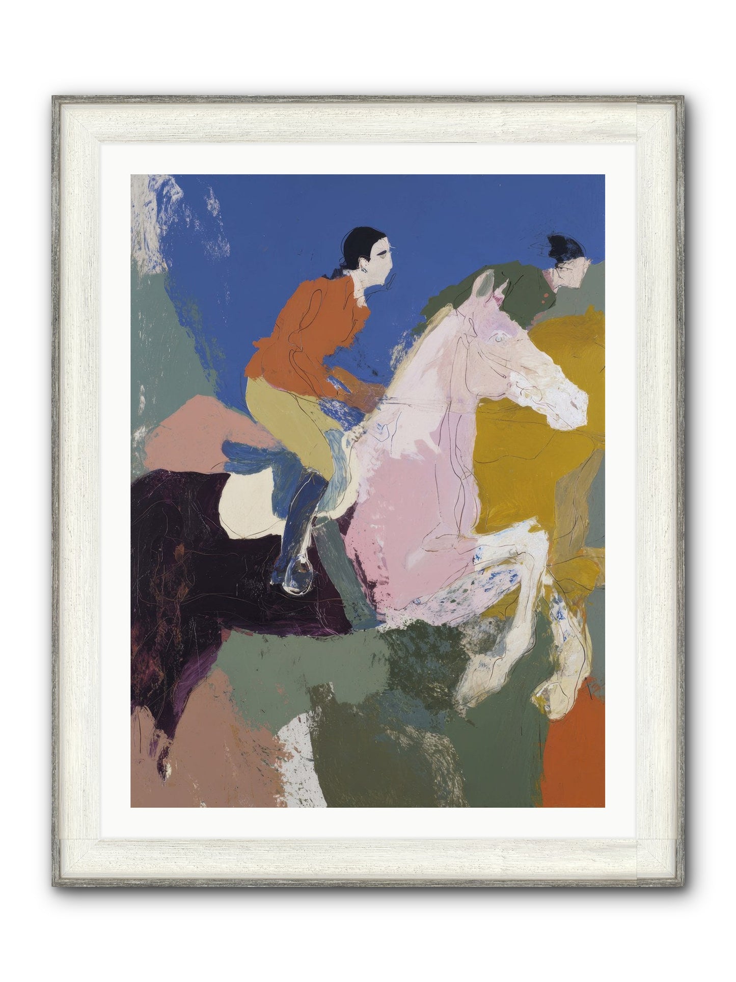 Fragments Of The Faithful Framed Print - Driftwood White 30x40
