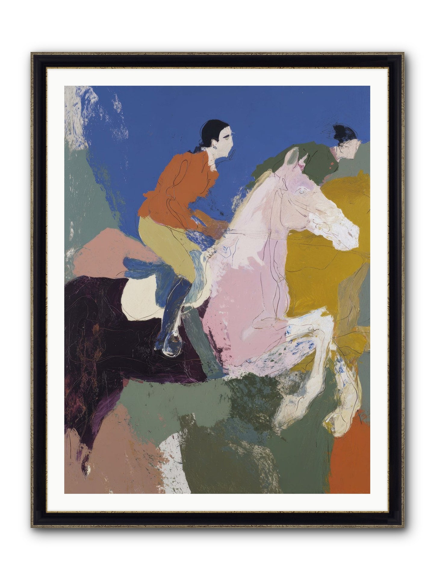 Fragments Of The Faithful Framed Print - Black & Gold 36x48