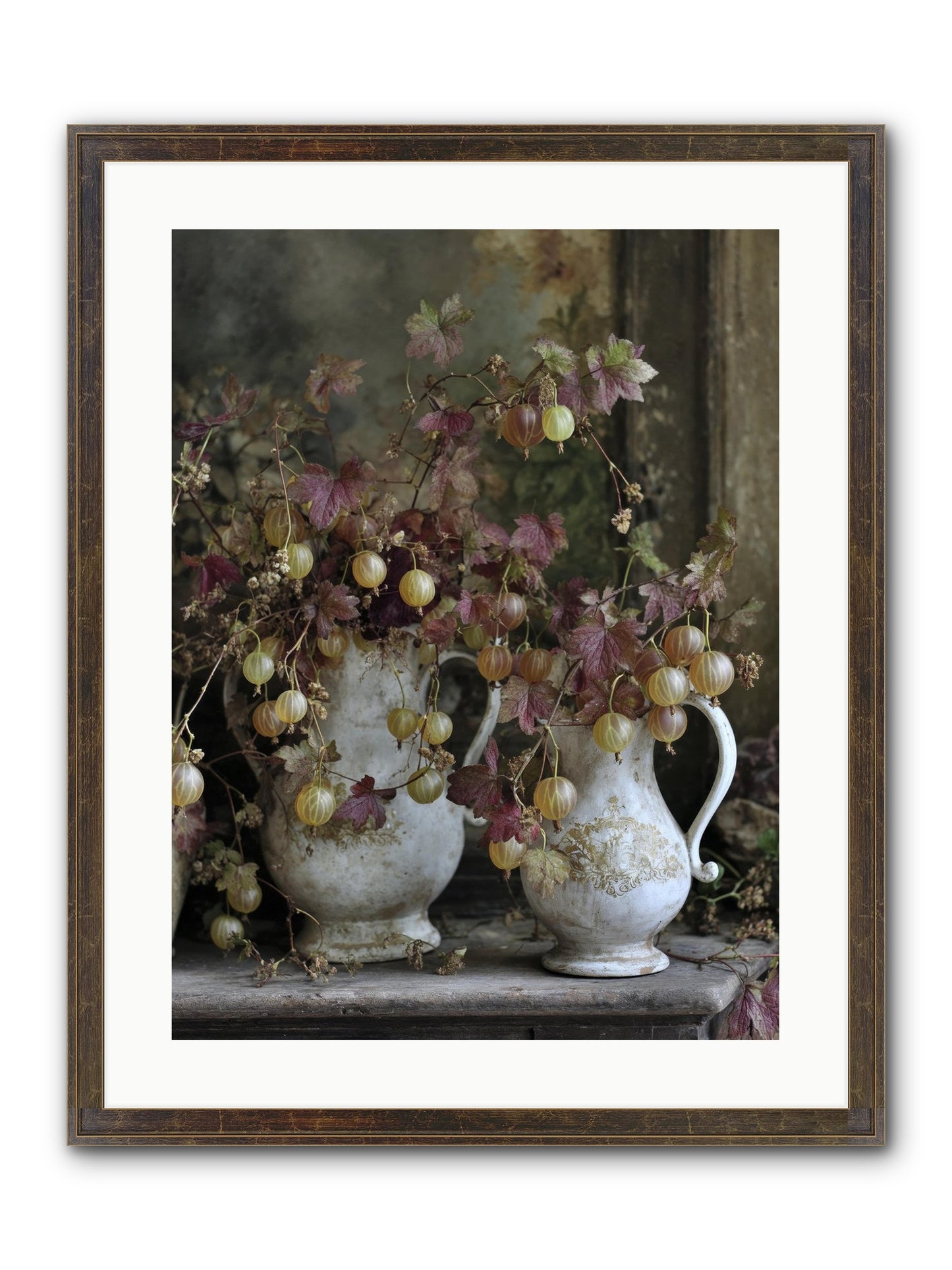 Francine Framed Print - Slimwoods Black/Gold 18x24
