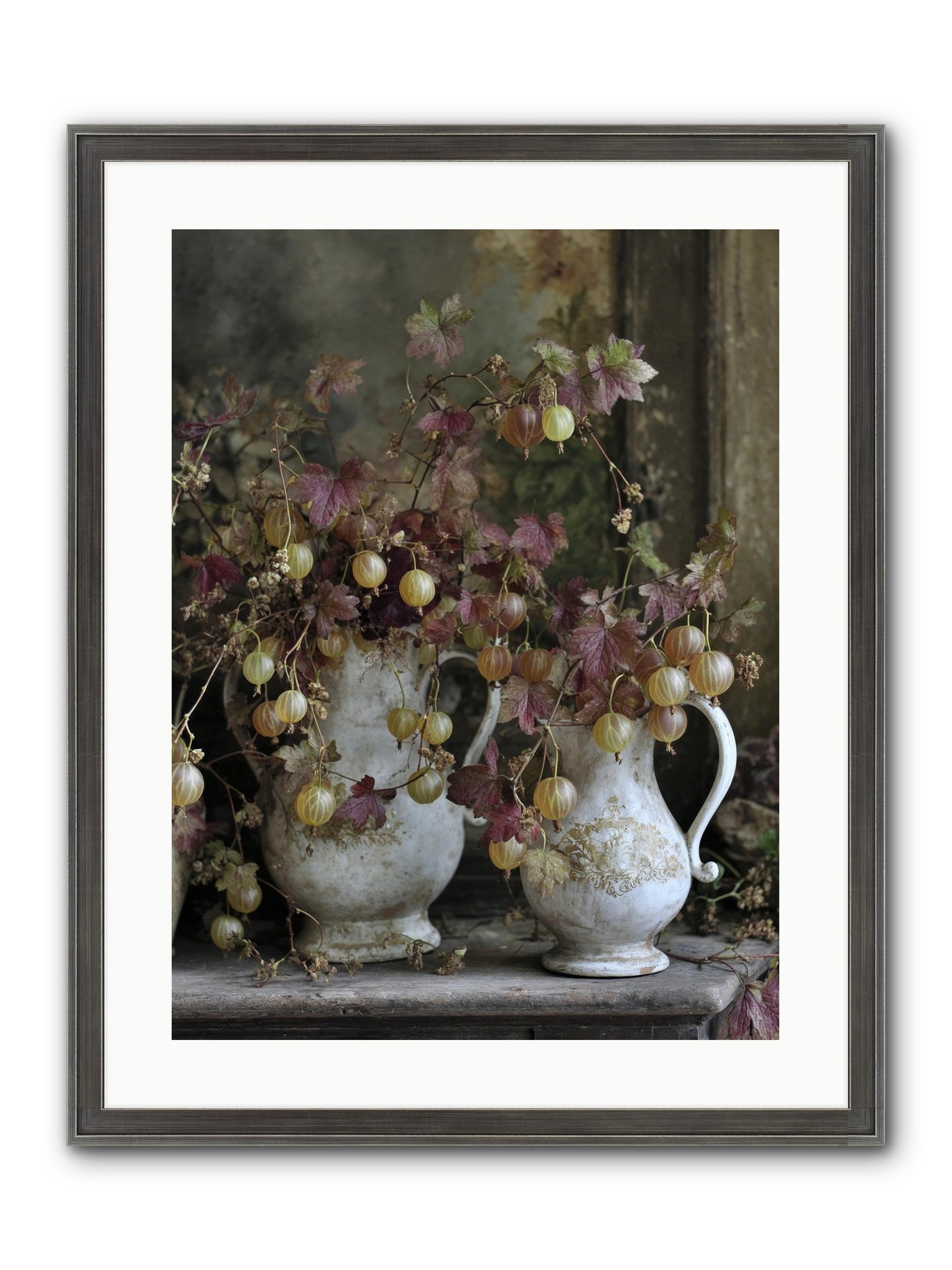 Francine Framed Print - Slimwoods Black/Silver 18x24
