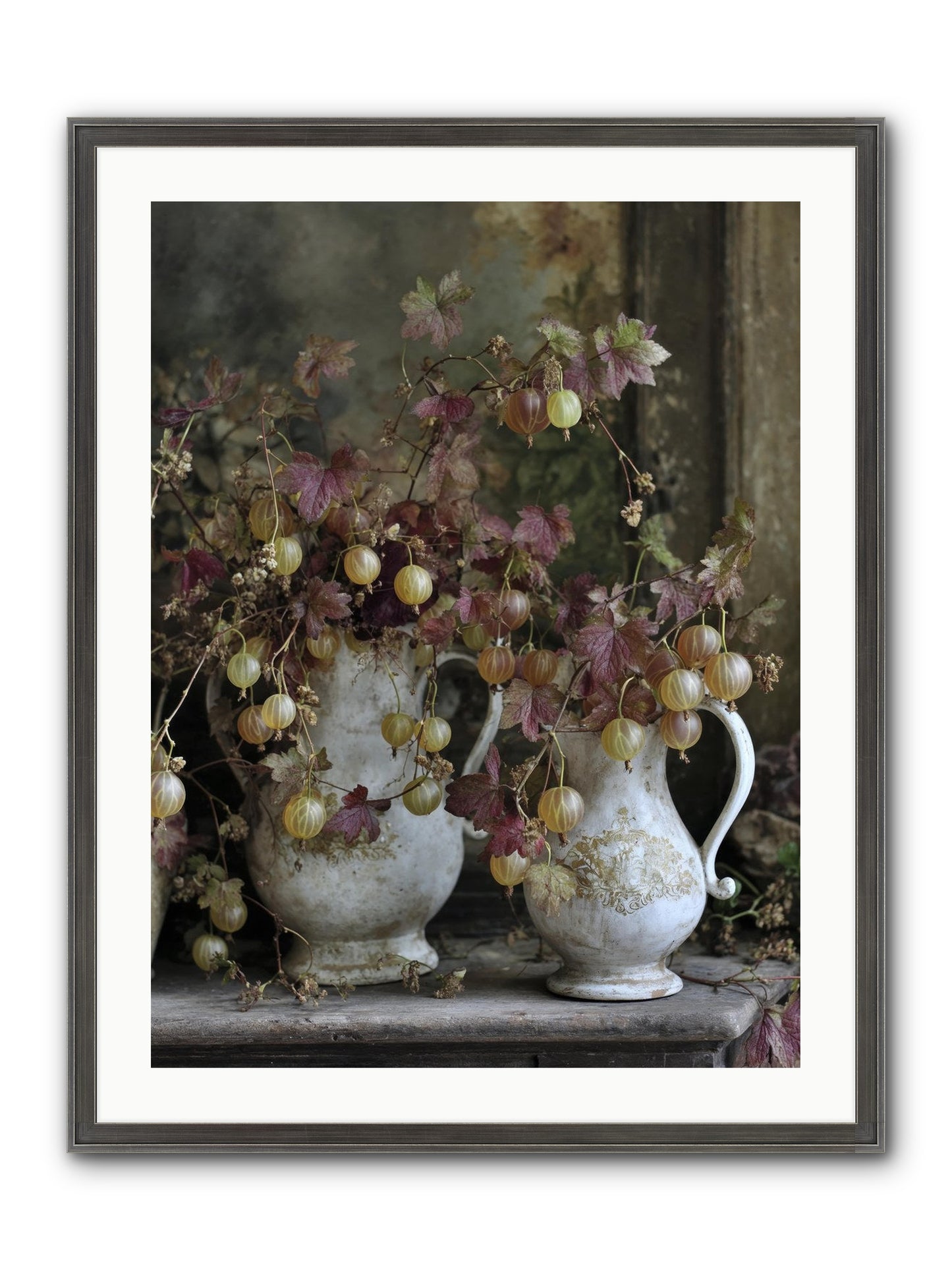 Francine Framed Print - Slimwoods Black/Silver 24x32