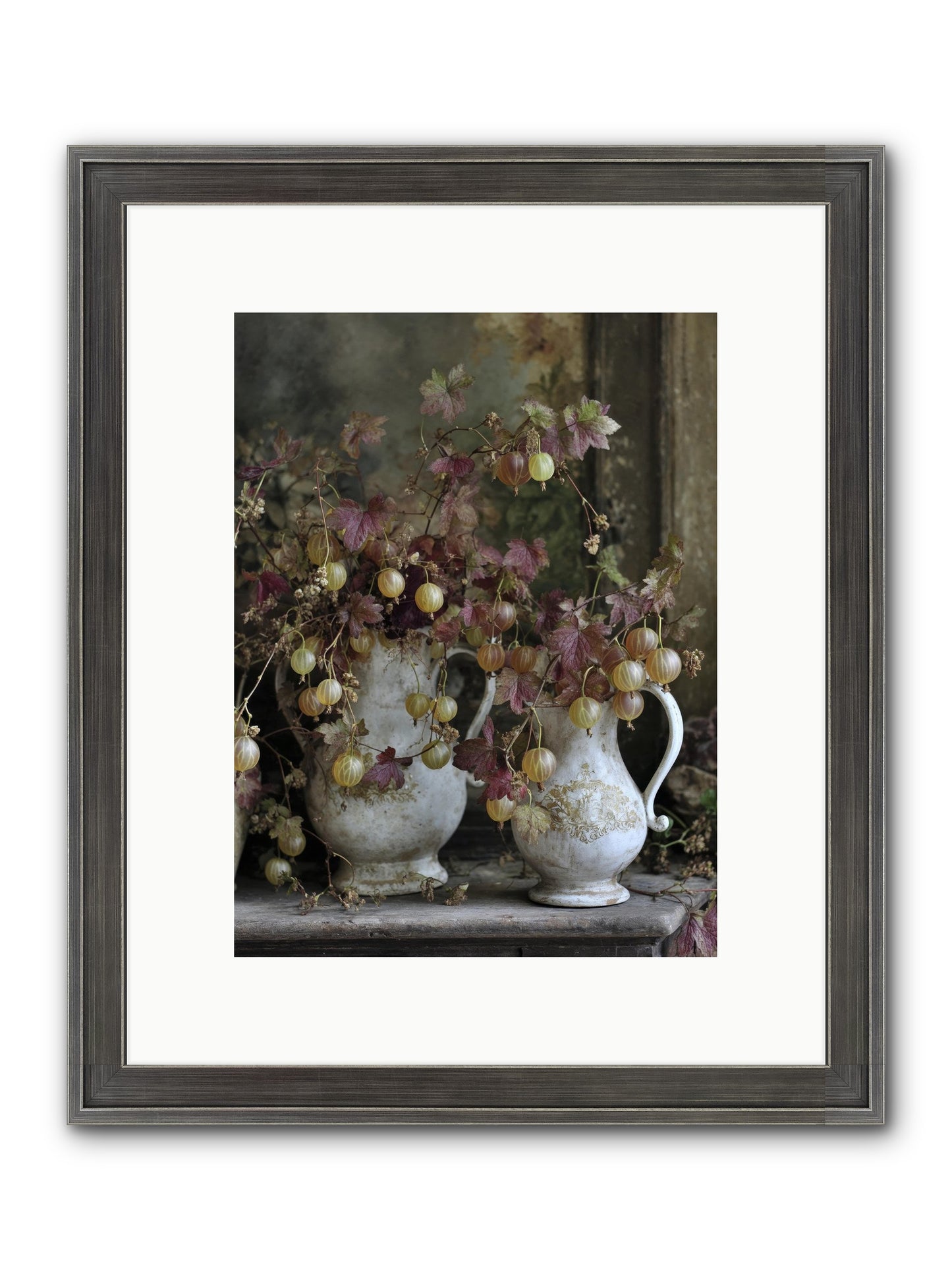 Francine Framed Print - Slimwoods Black/Silver 9x12