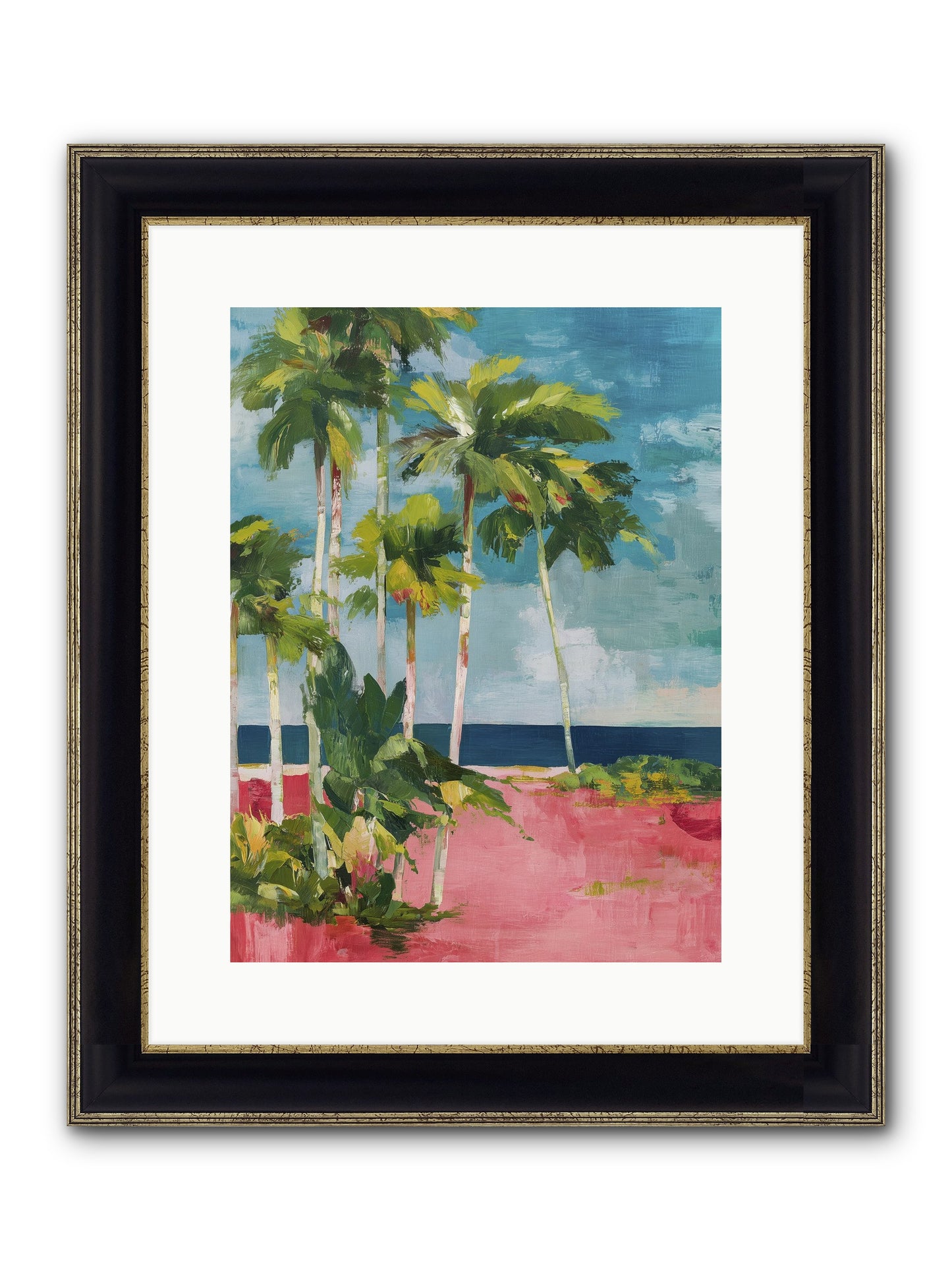 Freedom Found Framed Print - Black & Gold 12x16