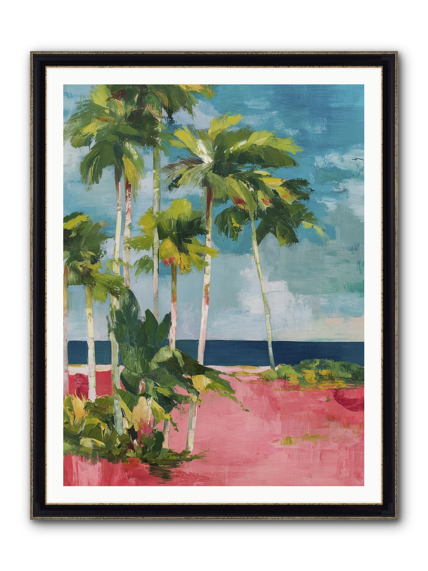 Freedom Found Framed Print - Black & Gold 36x48