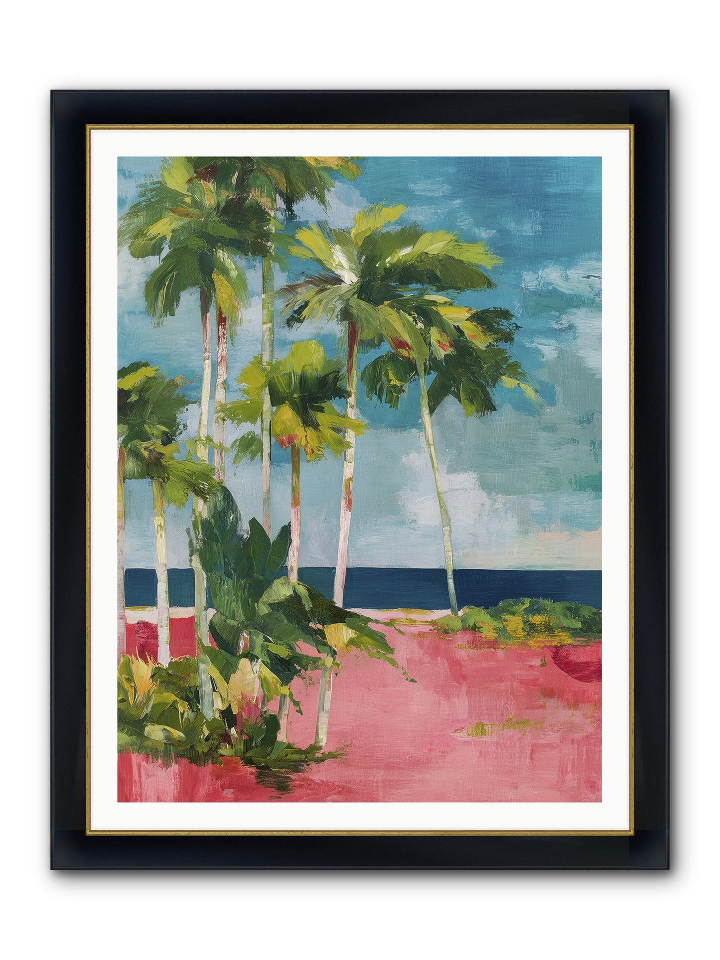 Freedom Found Framed Print - Wide Black w/Gold 36x48
