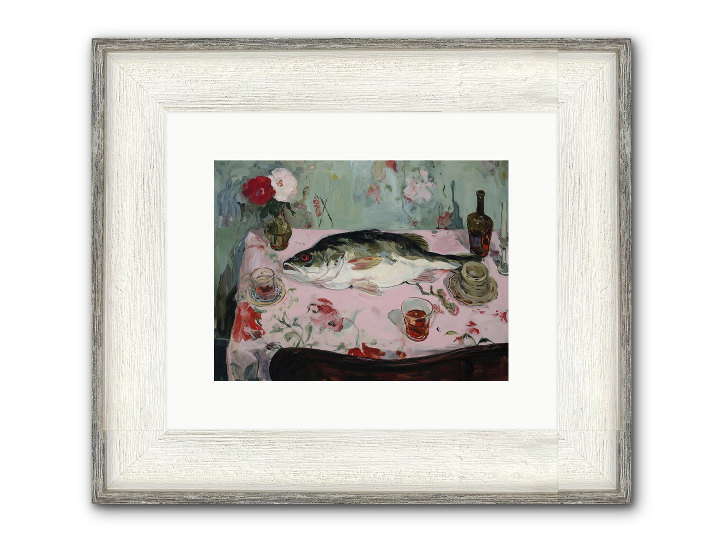 Fresh From Brittany Coast Framed Print - Driftwood White 12x9