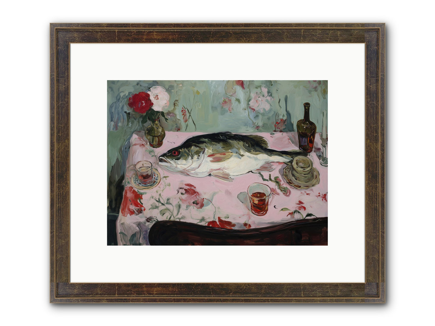 Fresh From Brittany Coast Framed Print - Slimwoods Black/Gold 12x9