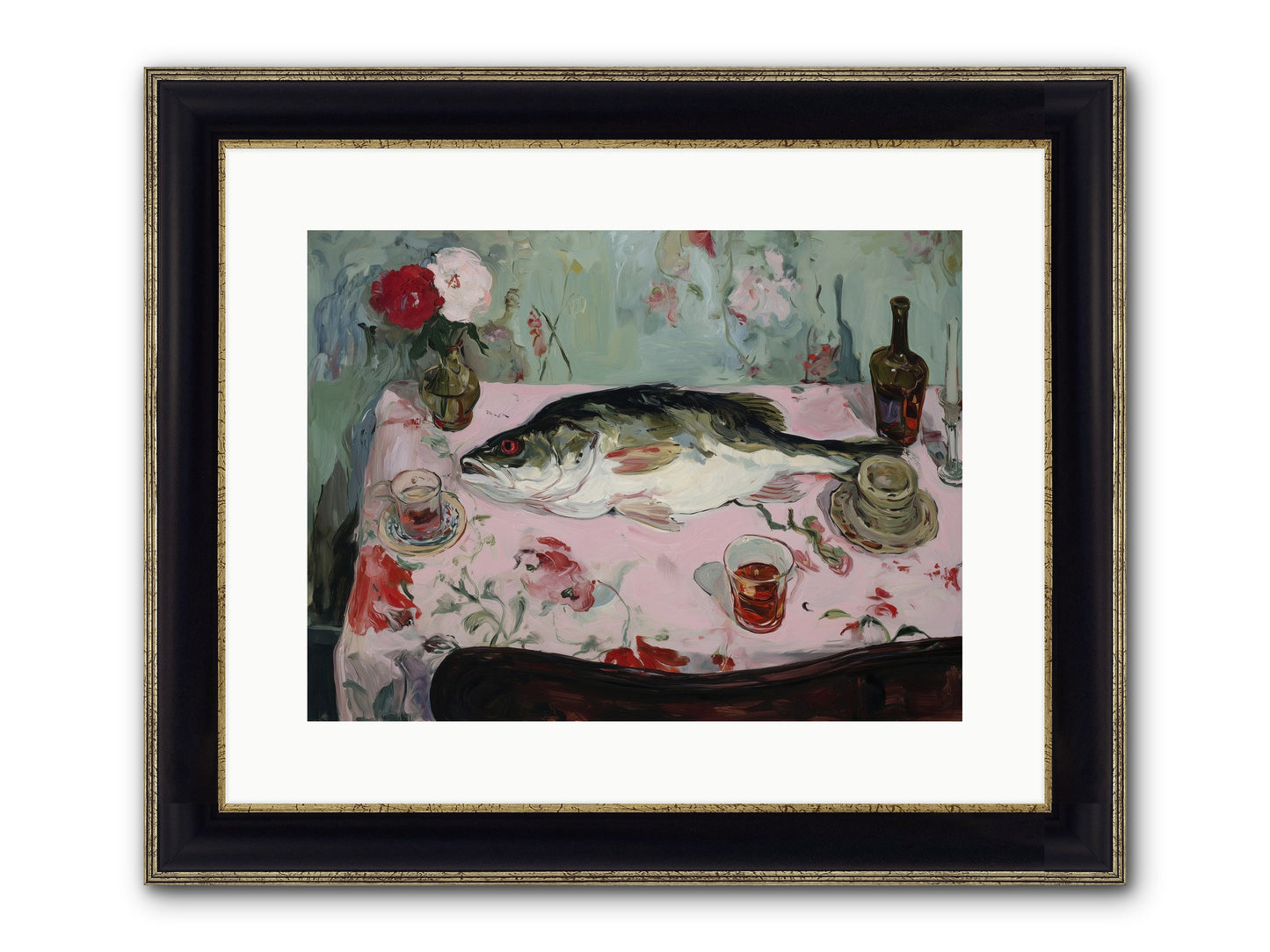 Fresh From Brittany Coast Framed Print - Black & Gold 16x12