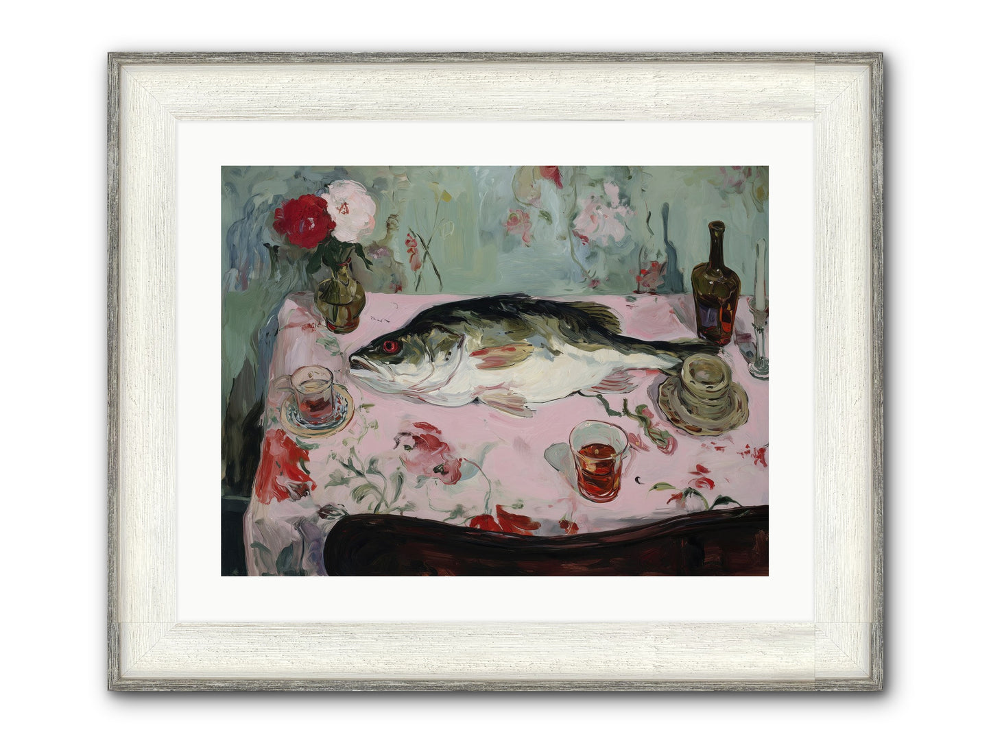 Fresh From Brittany Coast Framed Print - Driftwood White 24x18
