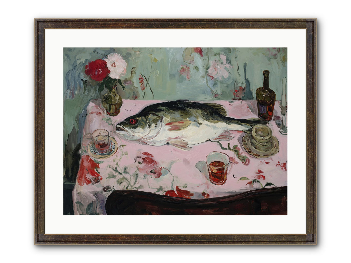 Fresh From Brittany Coast Framed Print - Slimwoods Black/Gold 24x18