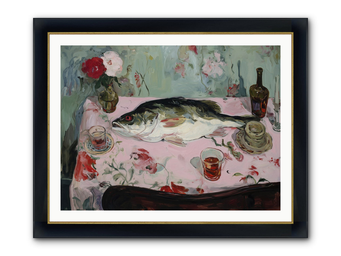 Fresh From Brittany Coast Framed Print - Wide Black w/Gold 40x30
