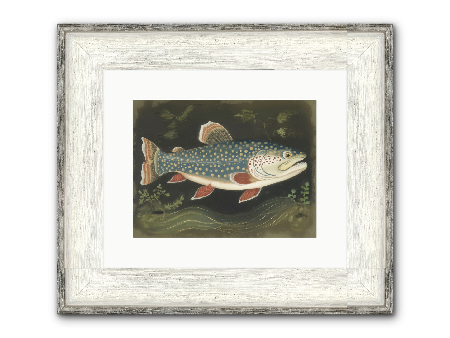 Freshwater Fairy Framed Print - Driftwood White 12x9