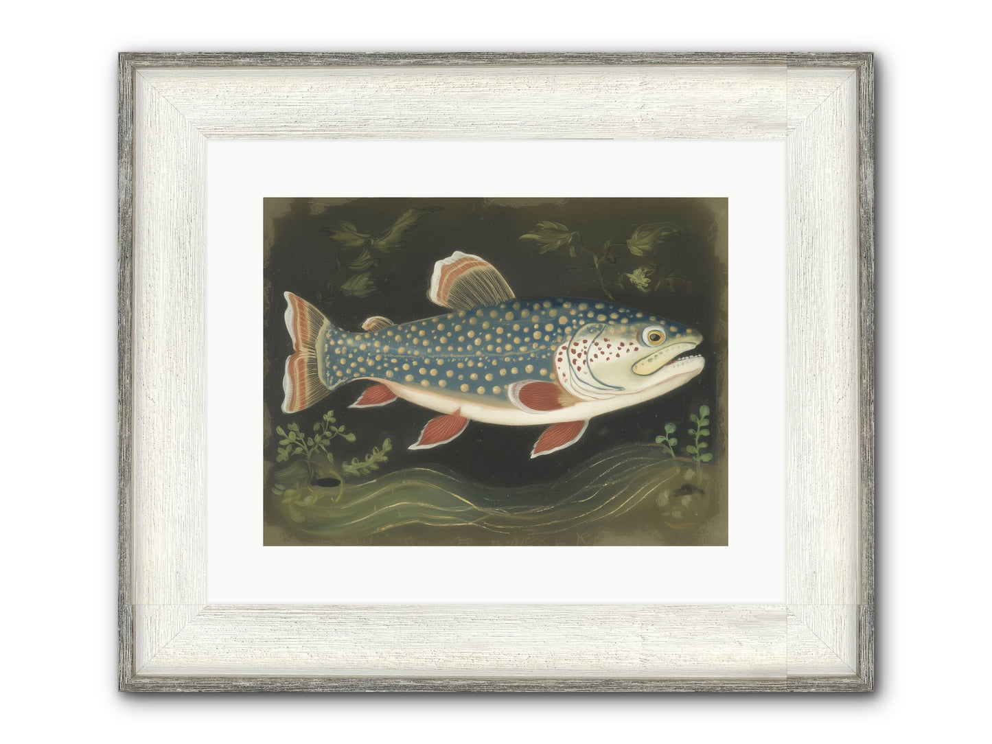Freshwater Fairy Framed Print - Driftwood White 16x12