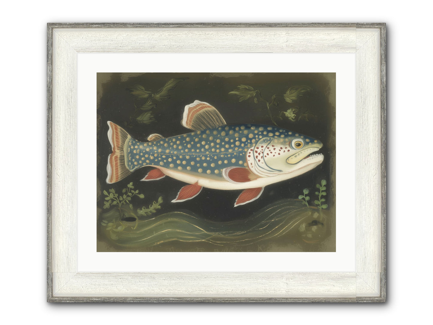 Freshwater Fairy Framed Print - Driftwood White 24x18