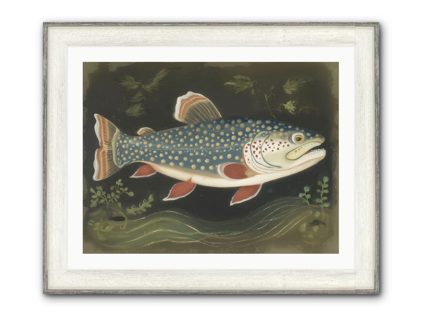 Freshwater Fairy Framed Print - Driftwood White 32x24