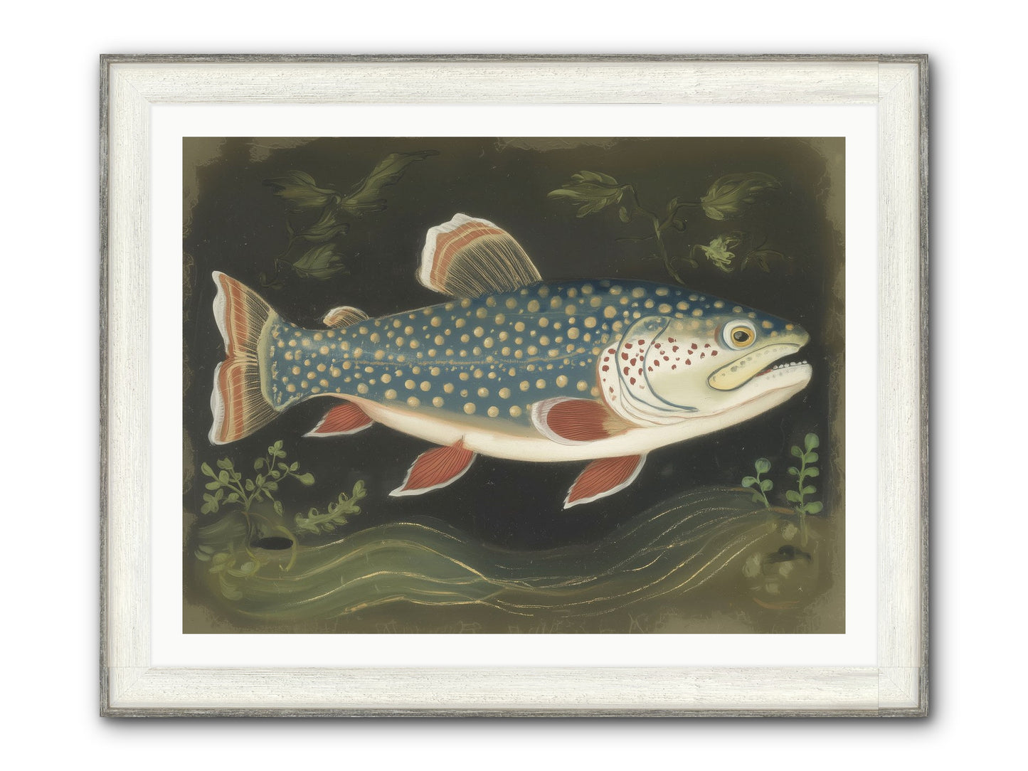 Freshwater Fairy Framed Print - Driftwood White 40x30