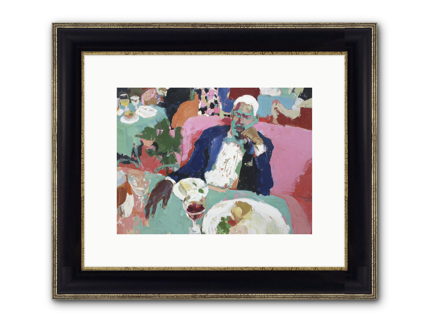 Friendship Beyond Words Framed Print - Black & Gold 12x9