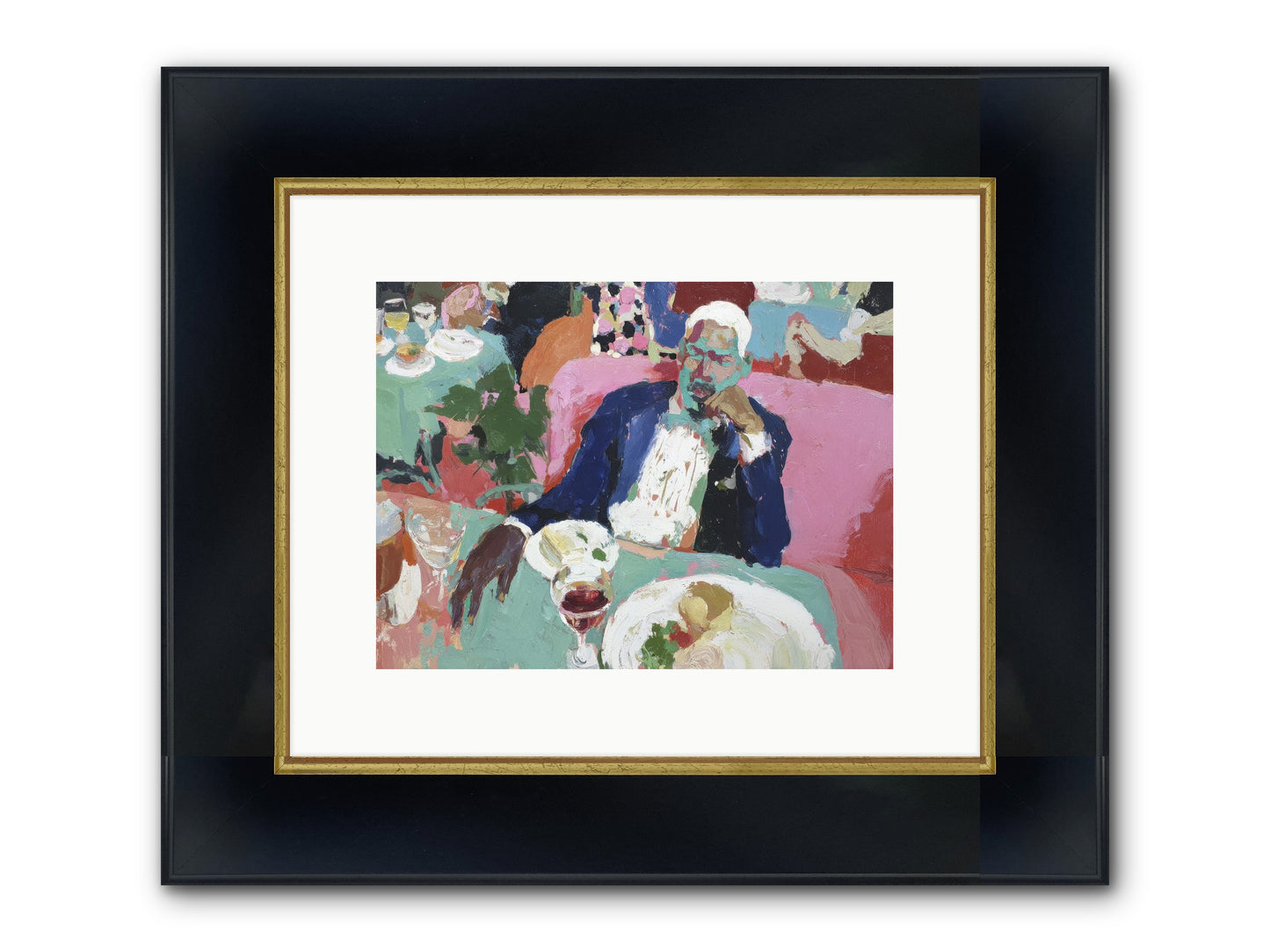 Friendship Beyond Words Framed Print - Wide Black w/Gold 12x9